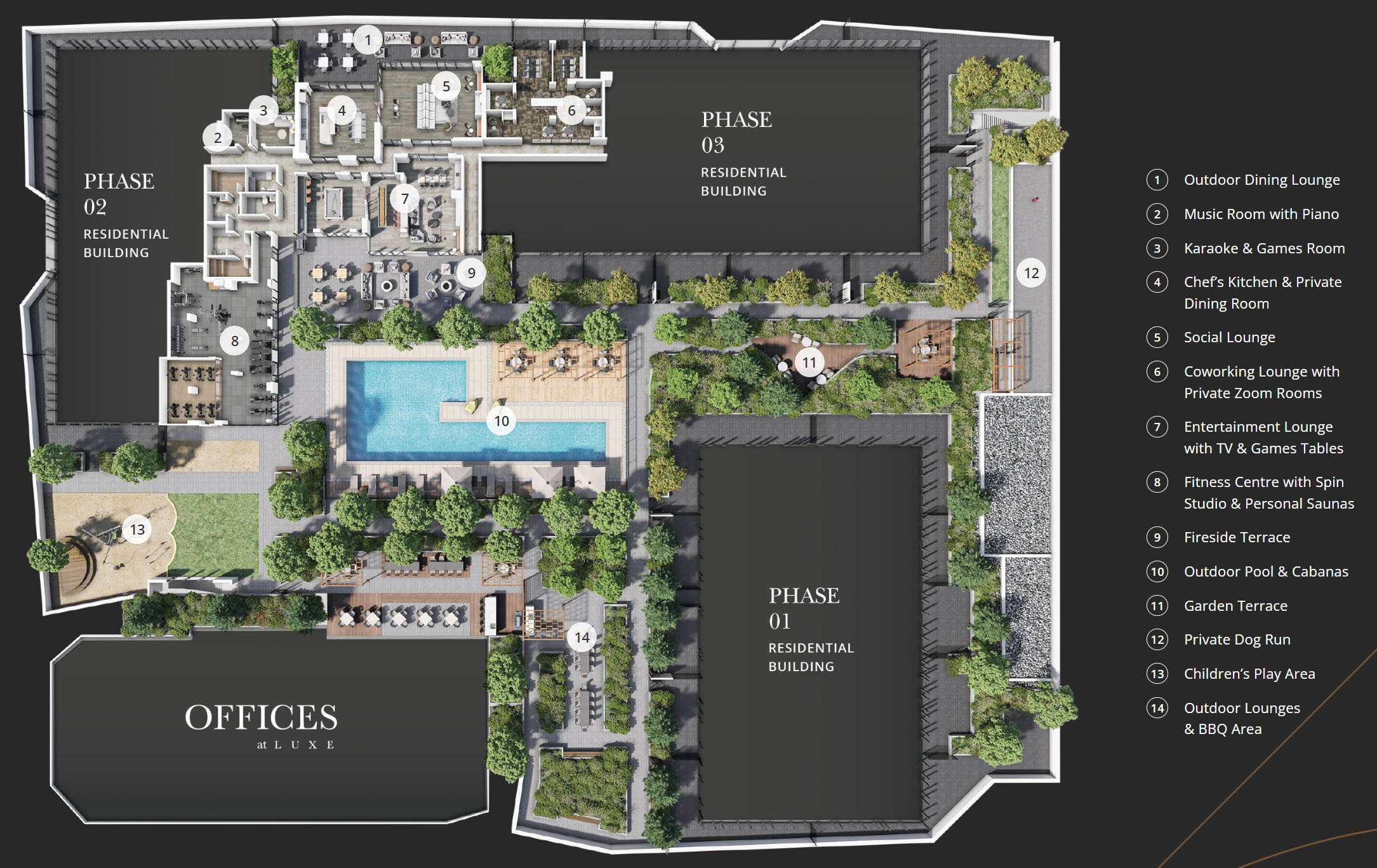 Luxe Lansdowne location map 1
