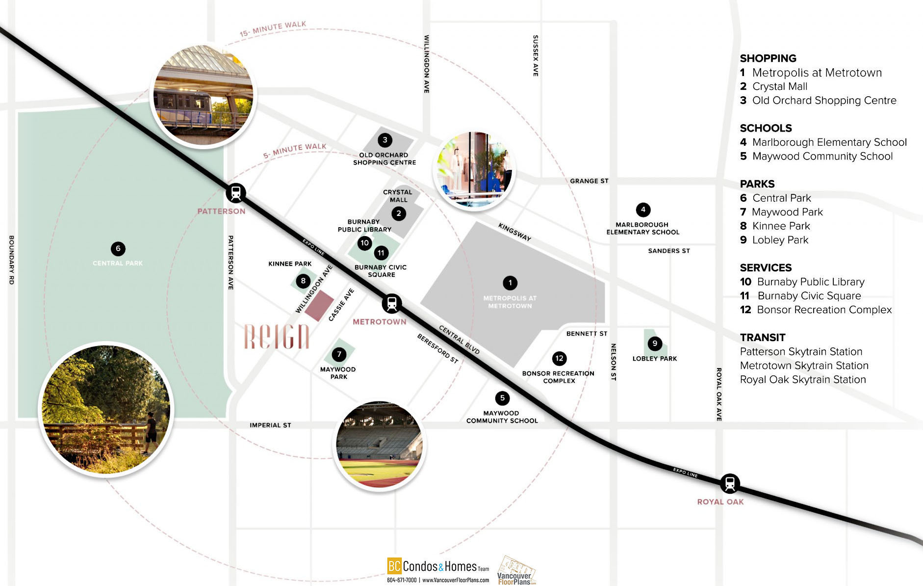 Reign by Wesgroup location map 1