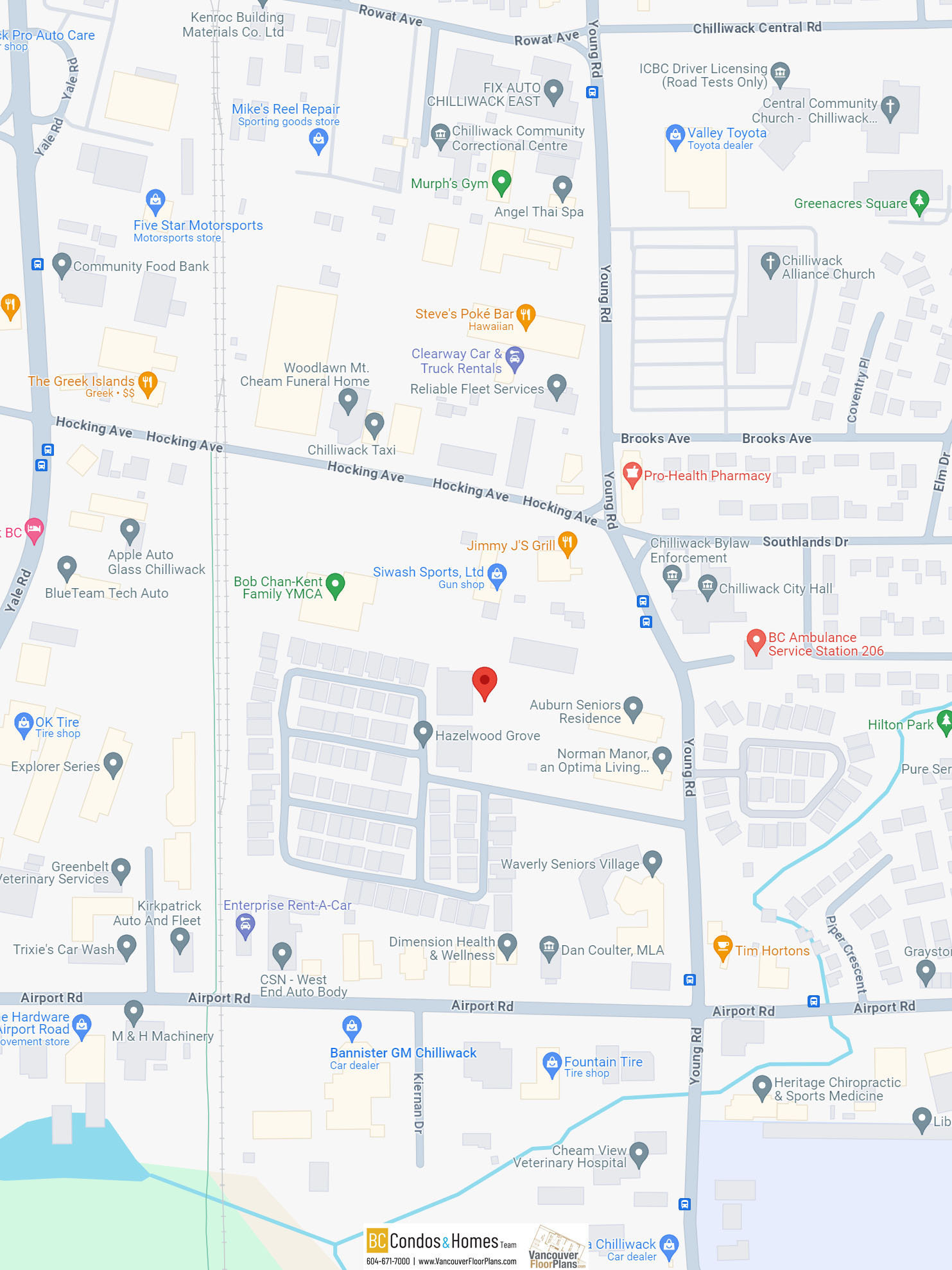 Mountainview Lane location map 2
