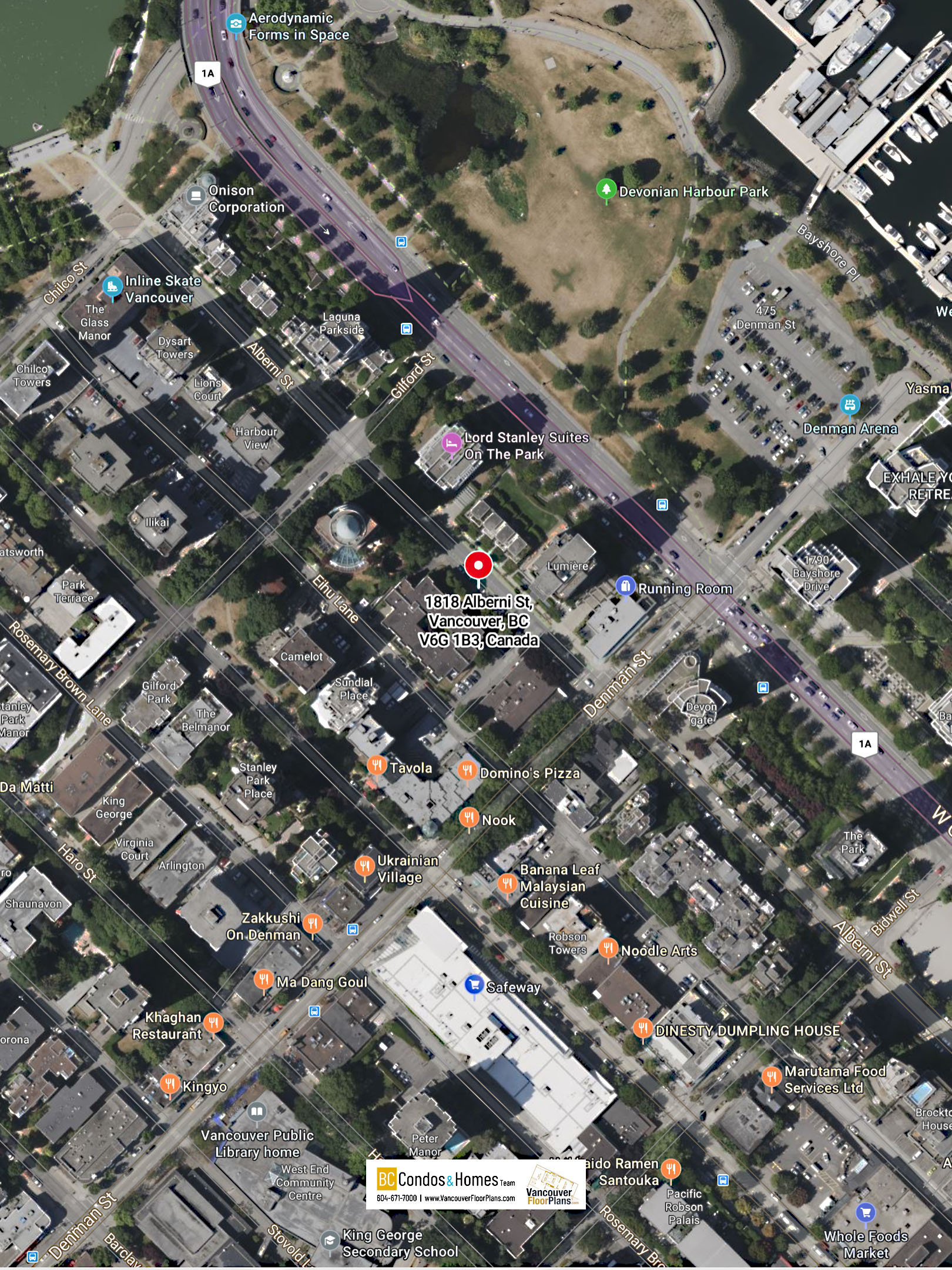 1818 Alberni location map 2