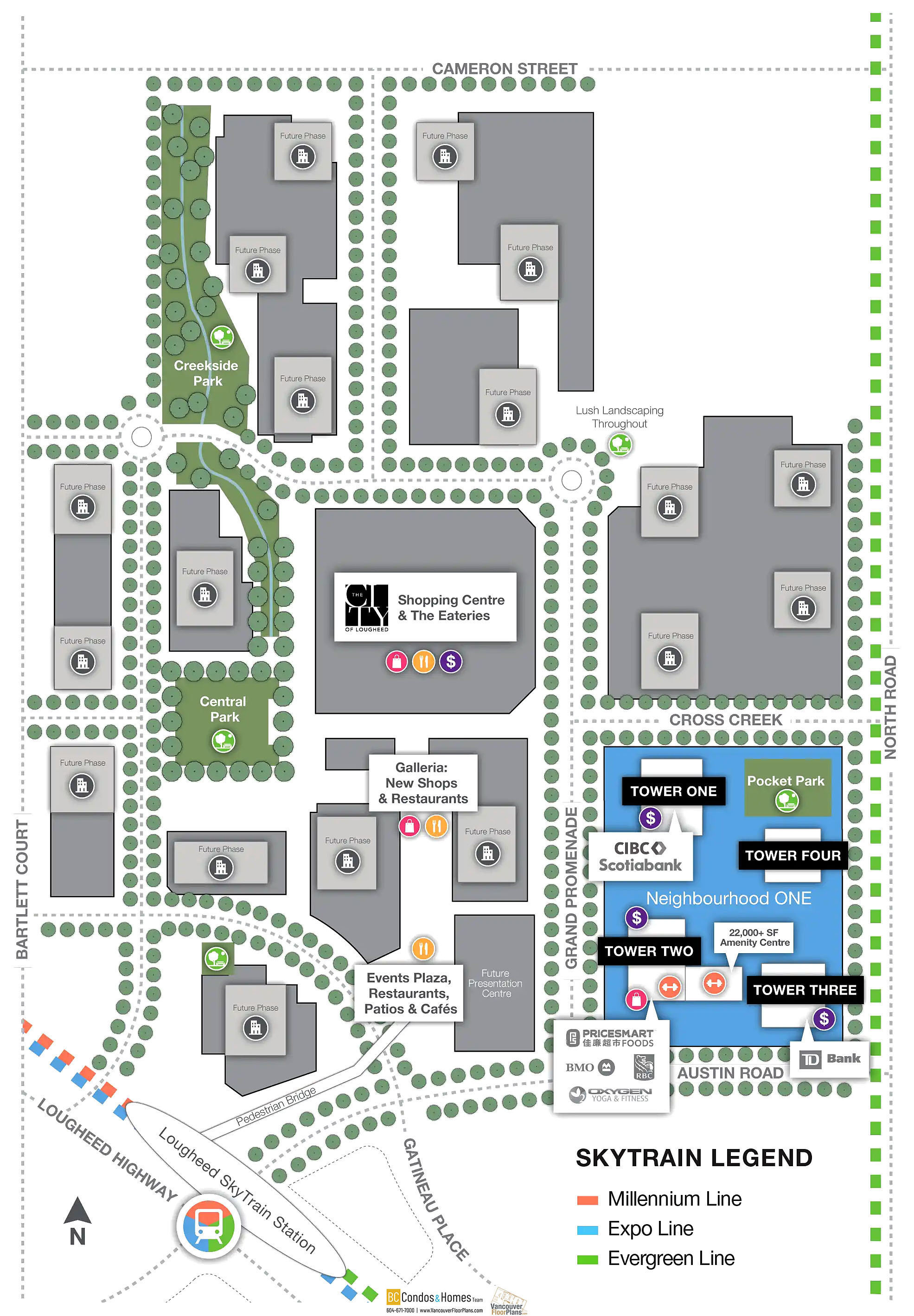 The City of Lougheed - Tower 4 location map 1