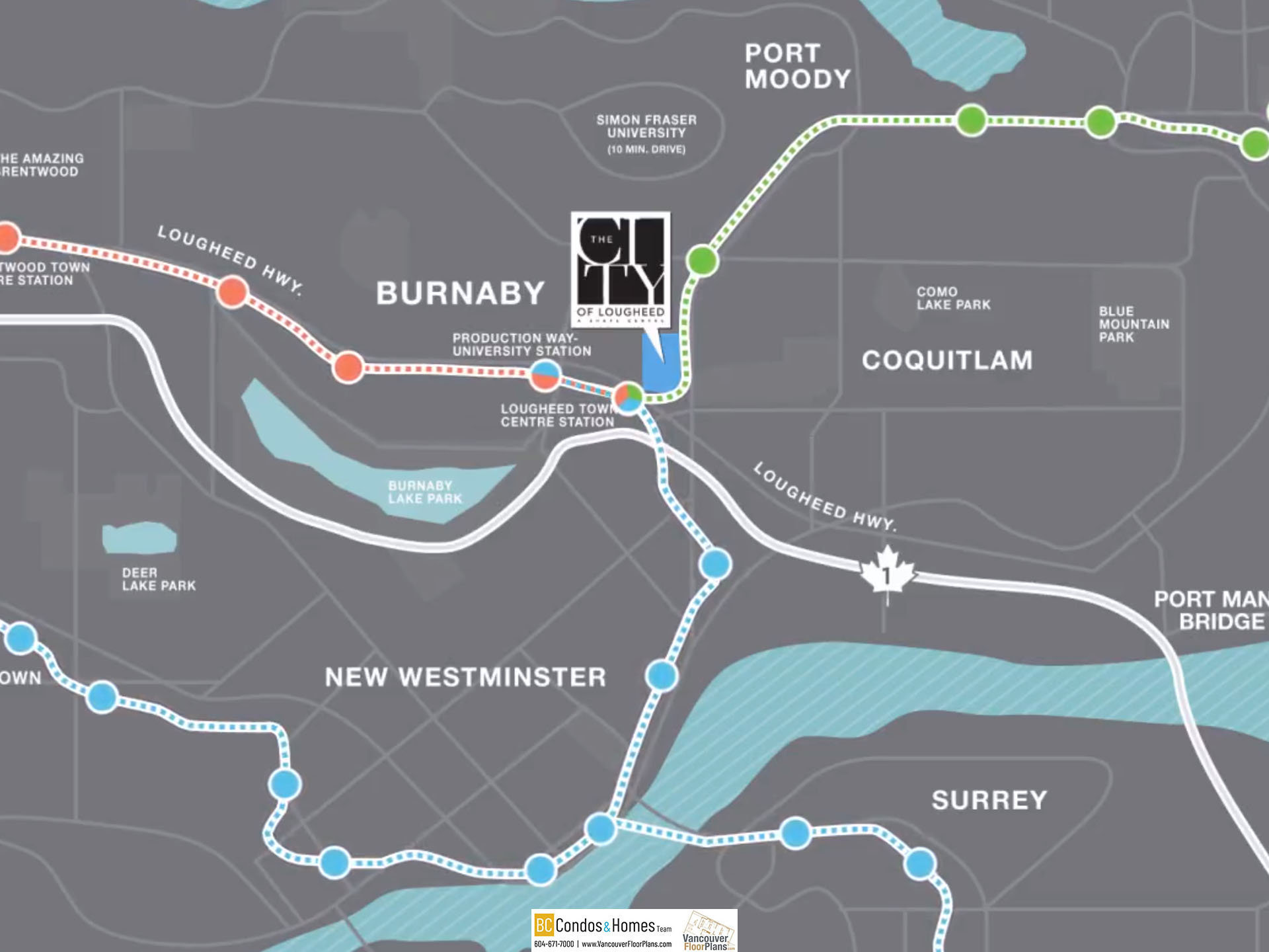 The City of Lougheed - Tower 4 location map 4