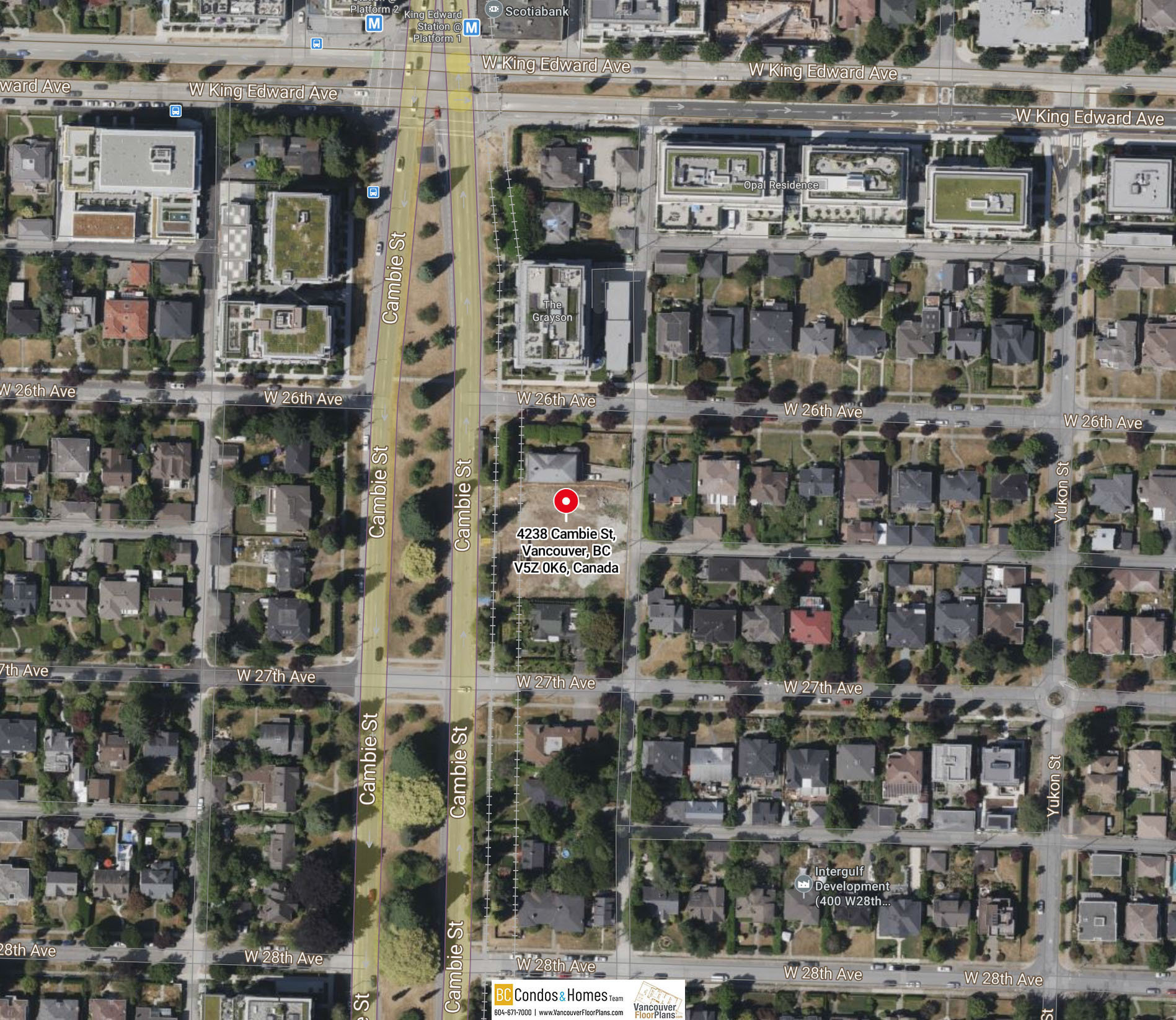 Savoy at Queen Elizabeth Park location map 2