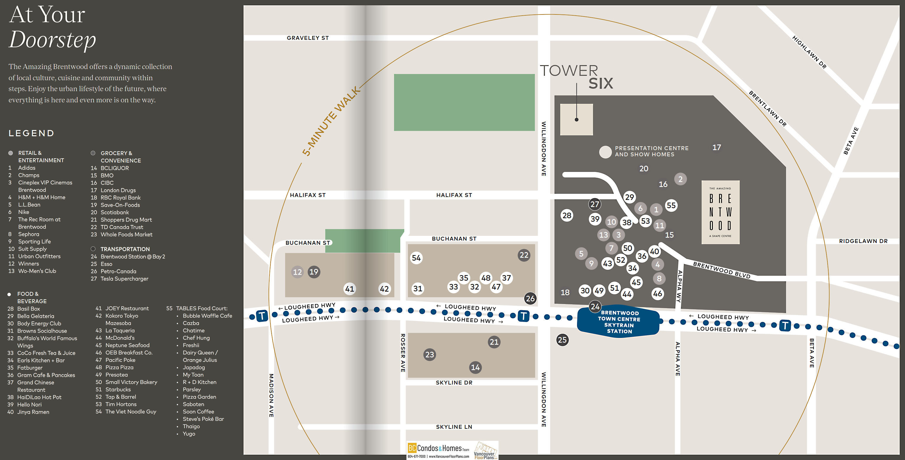 The Amazing Brentwood (Tower 6) location map 1