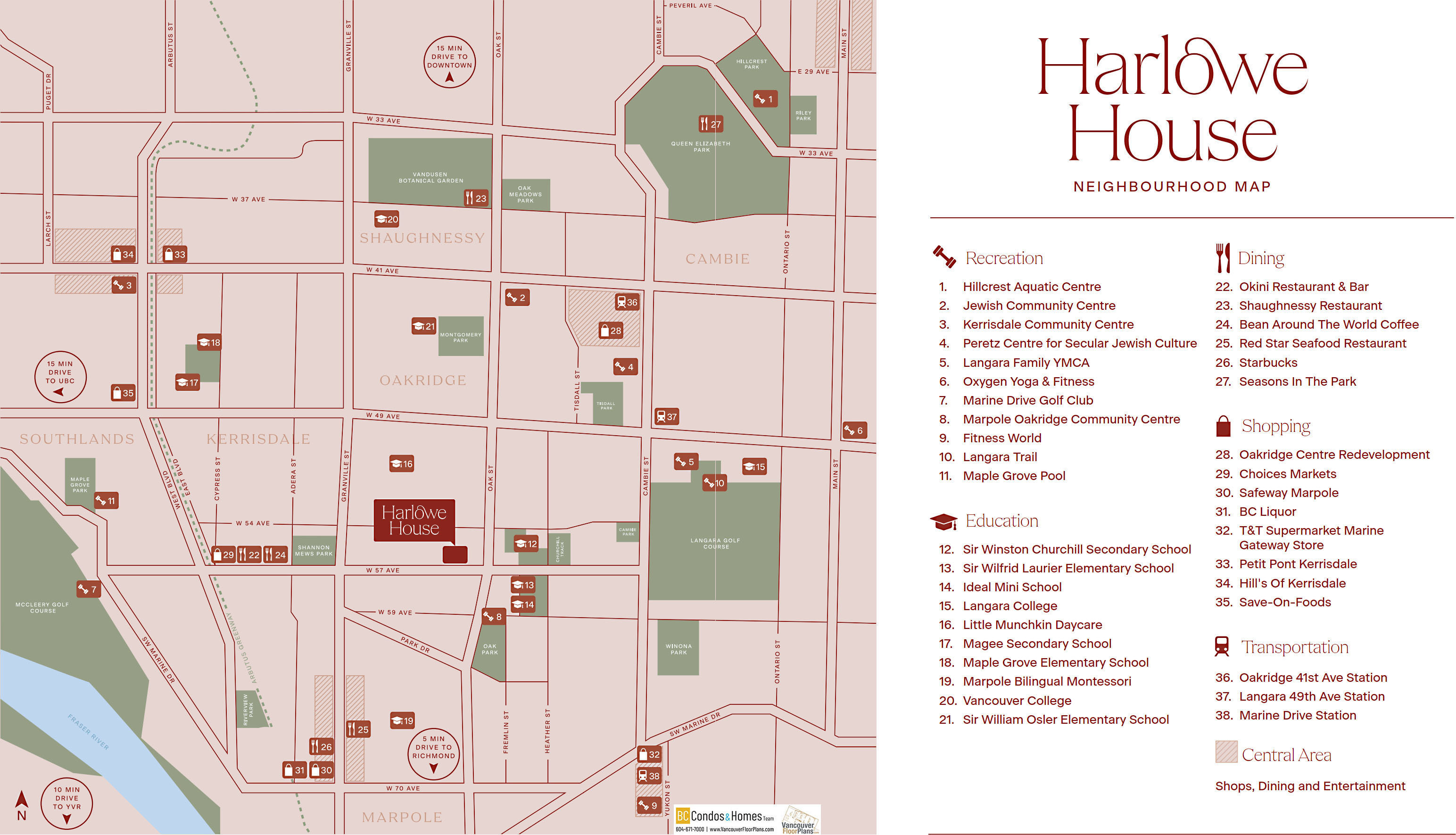Harlowe House location map 1