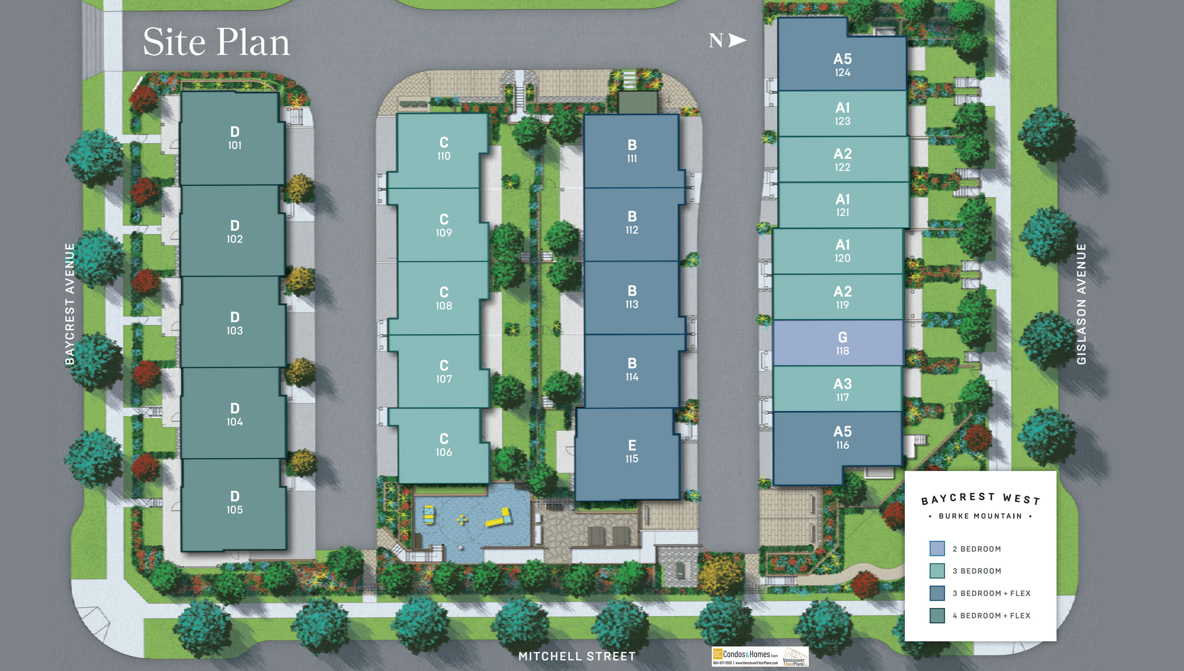 Baycrest West location map 1
