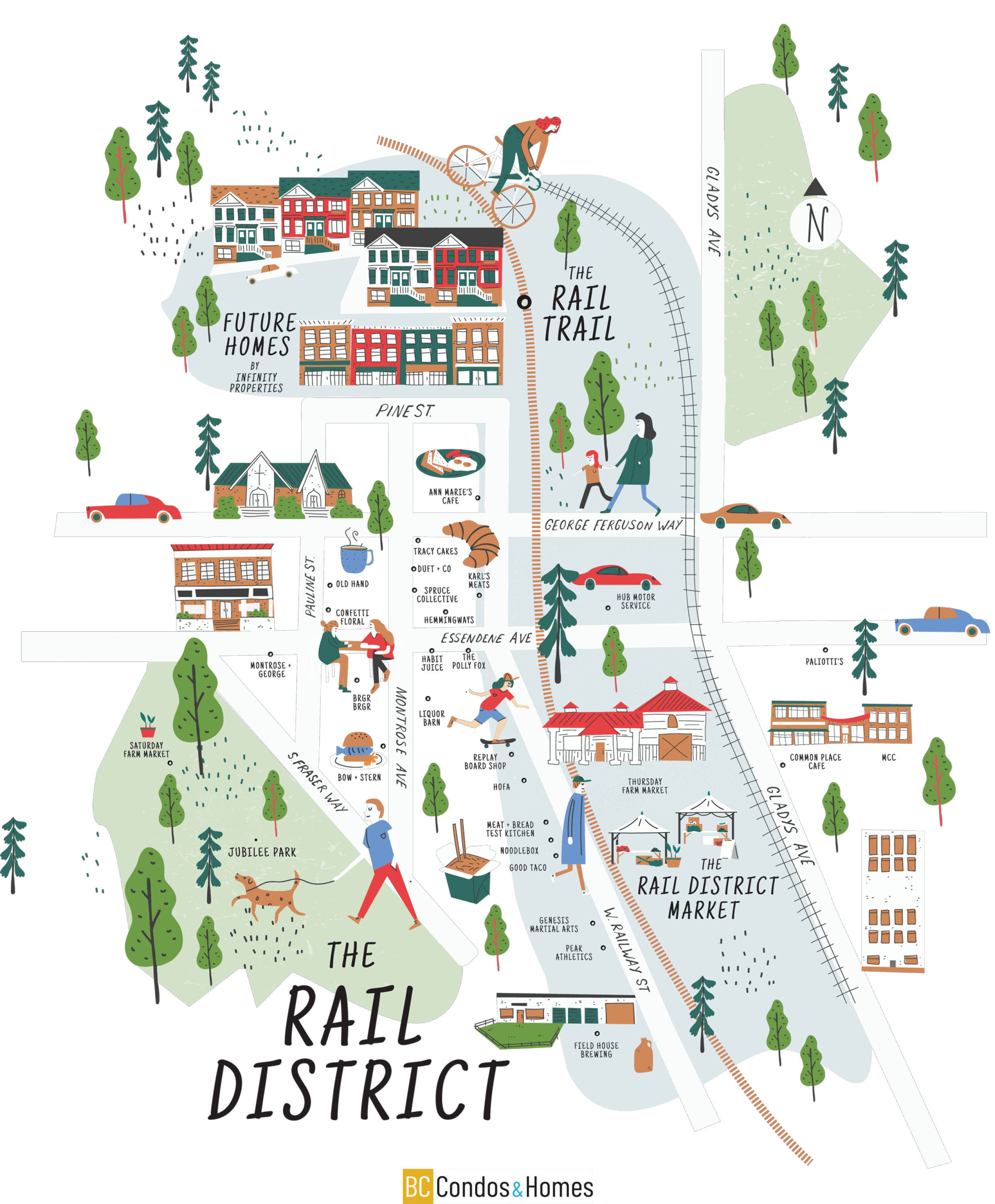 The Rail District location map 2