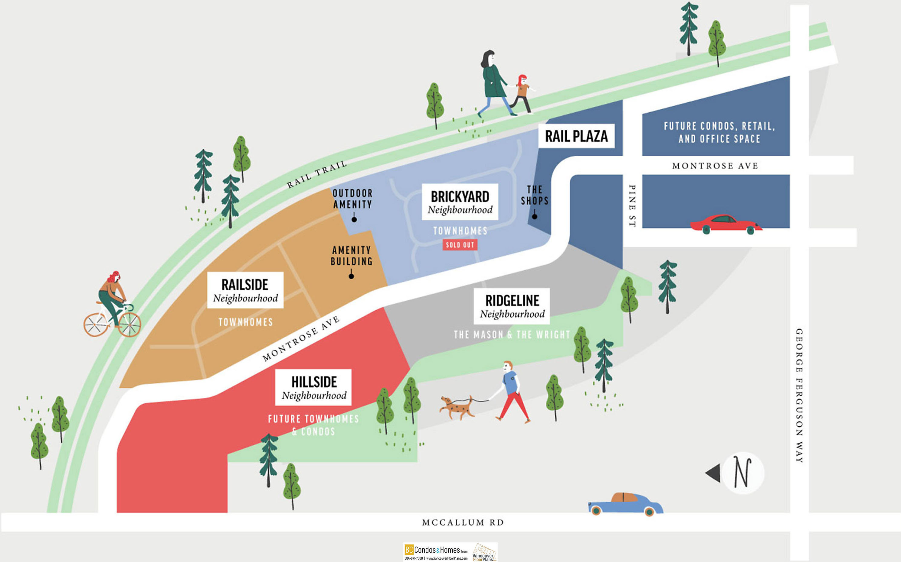 The Mason at The Rail District Flats location map 3