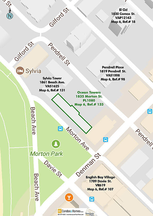 Ocean Towers location map 1