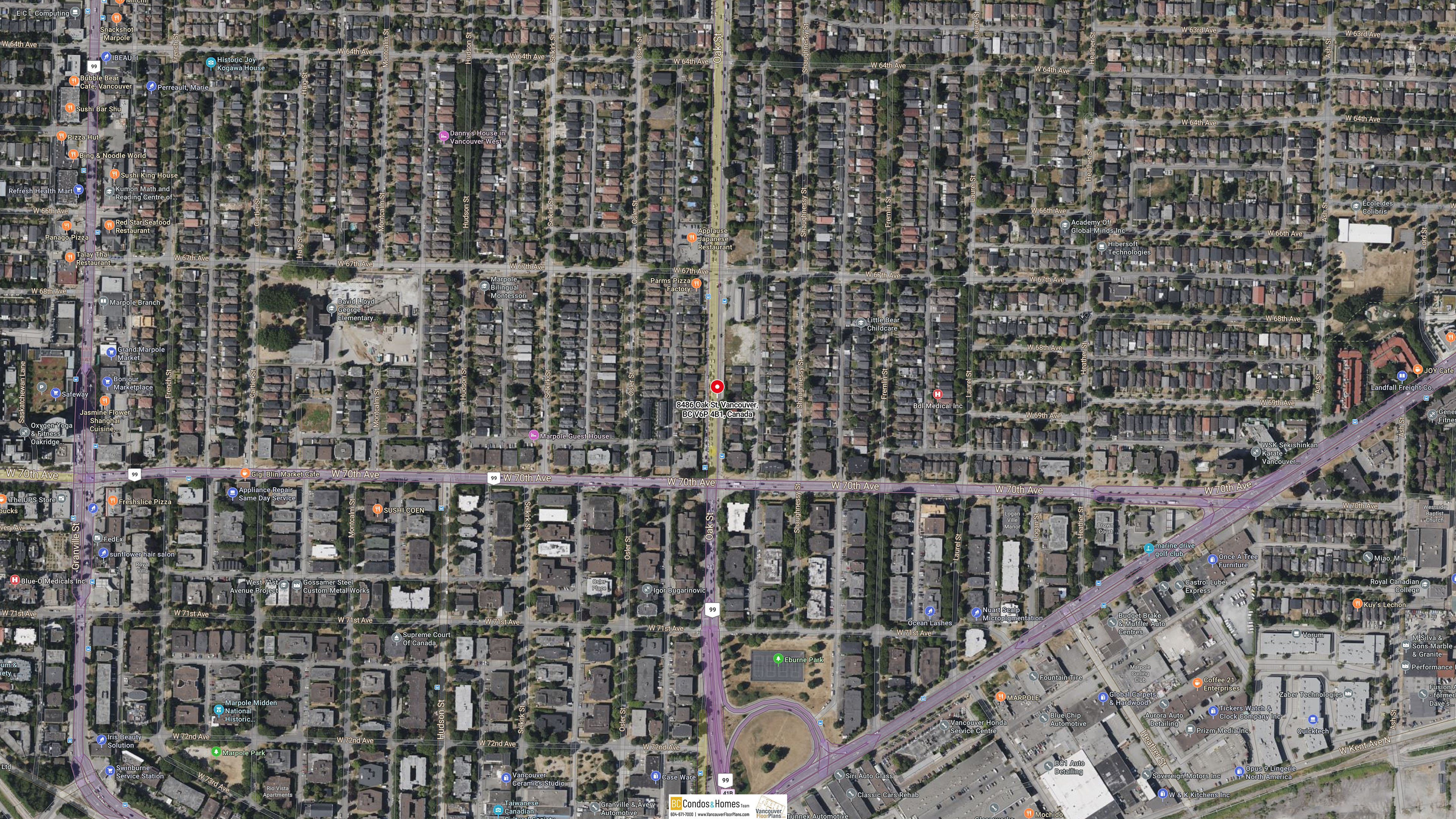 Oakmont by Contour Development location map 2