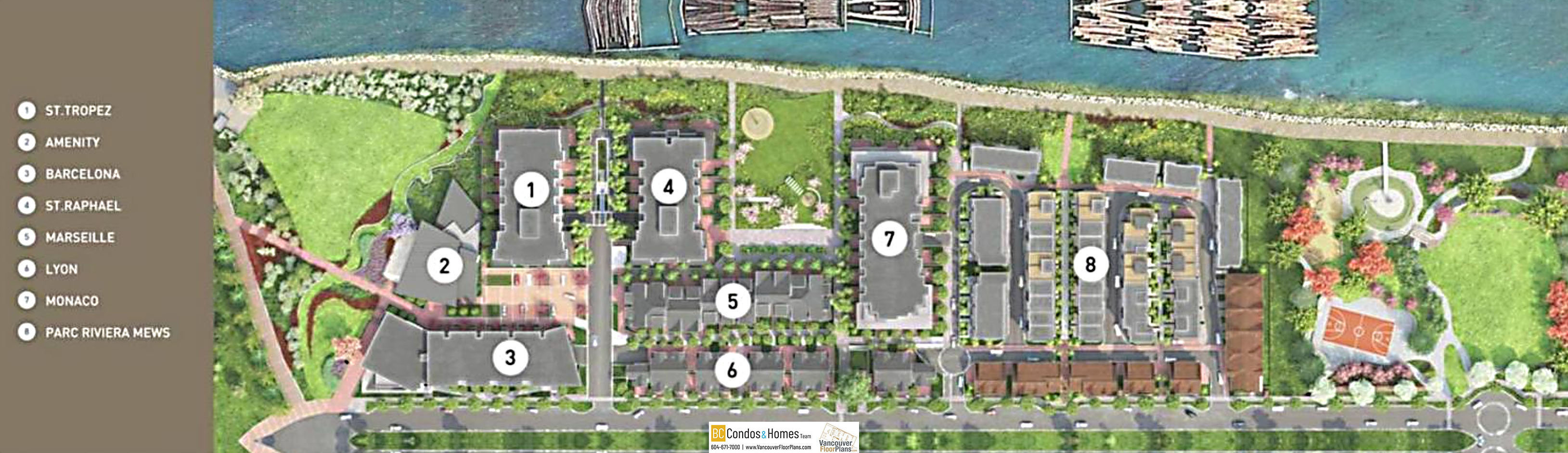 Parc Riviera Mews location map 1