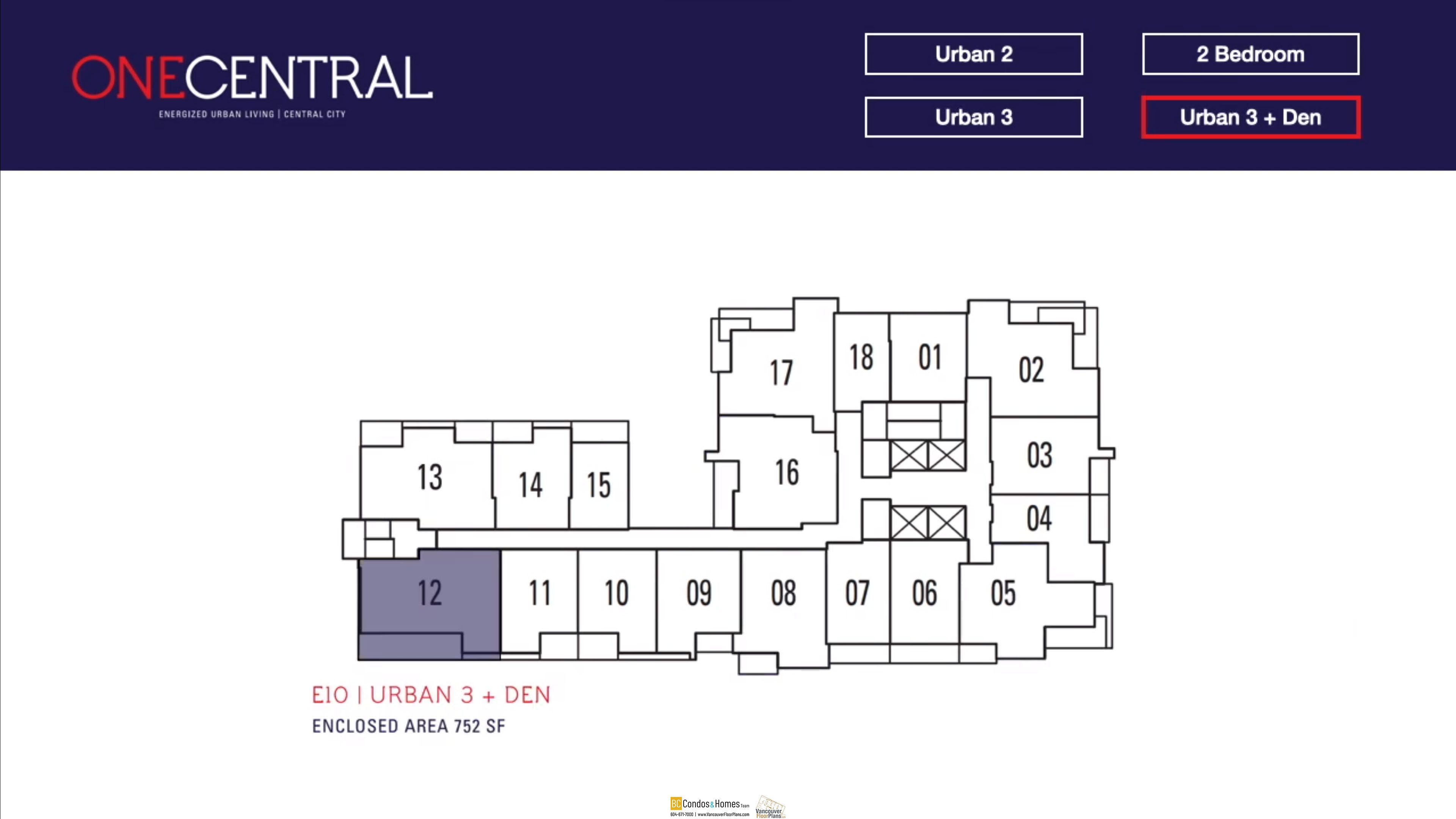 One Central location map 2