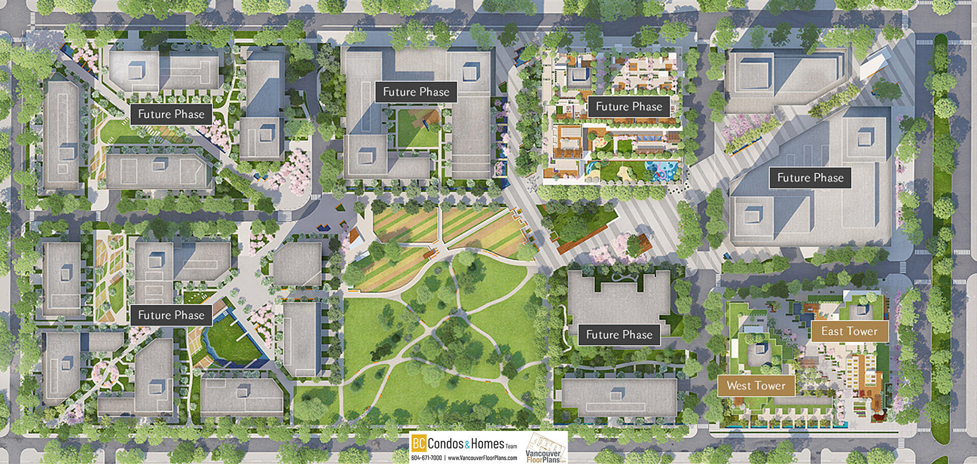 Cambie Gardens - Phase 1 (West Tower) location map 1