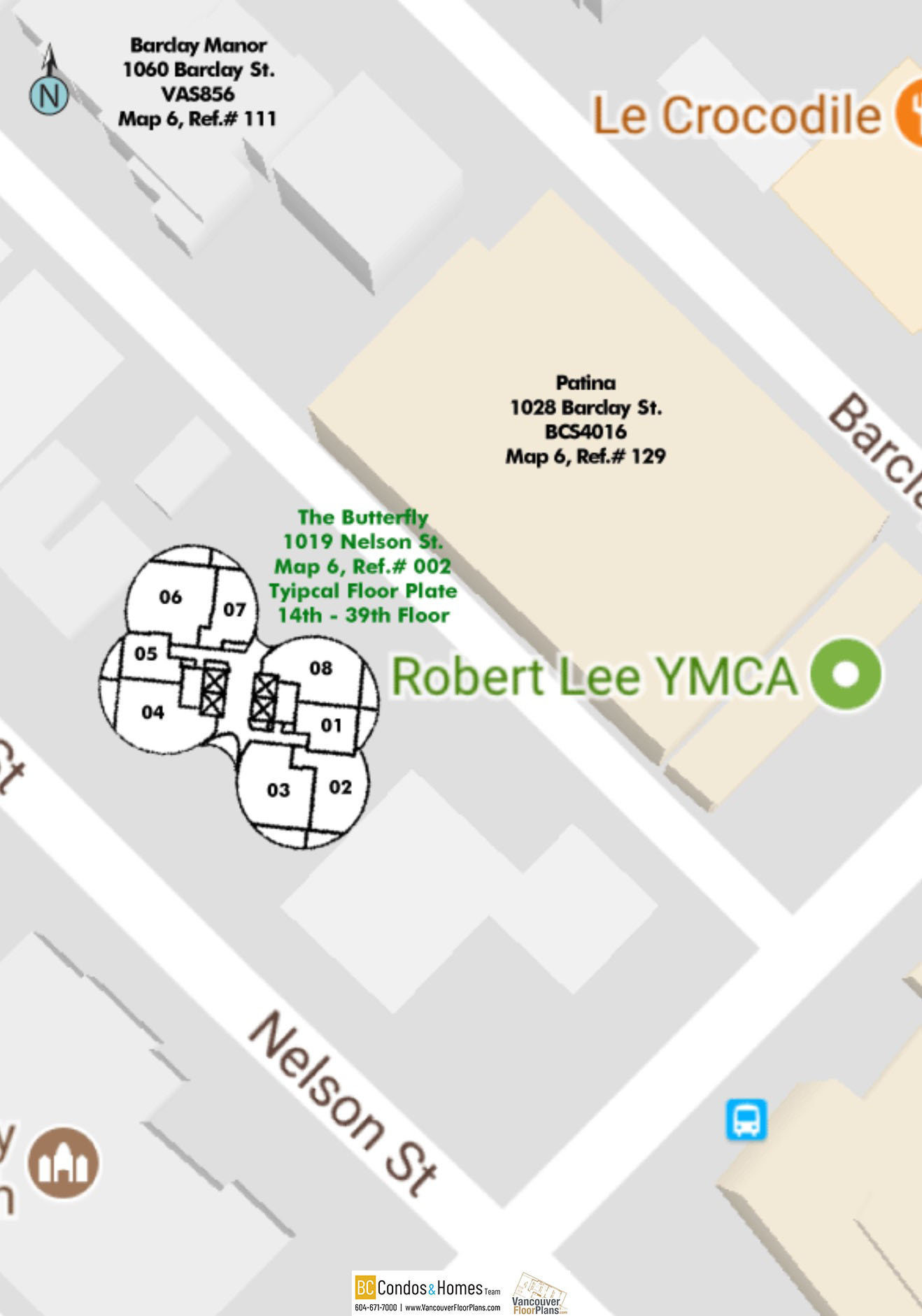 The Butterfly location map 3