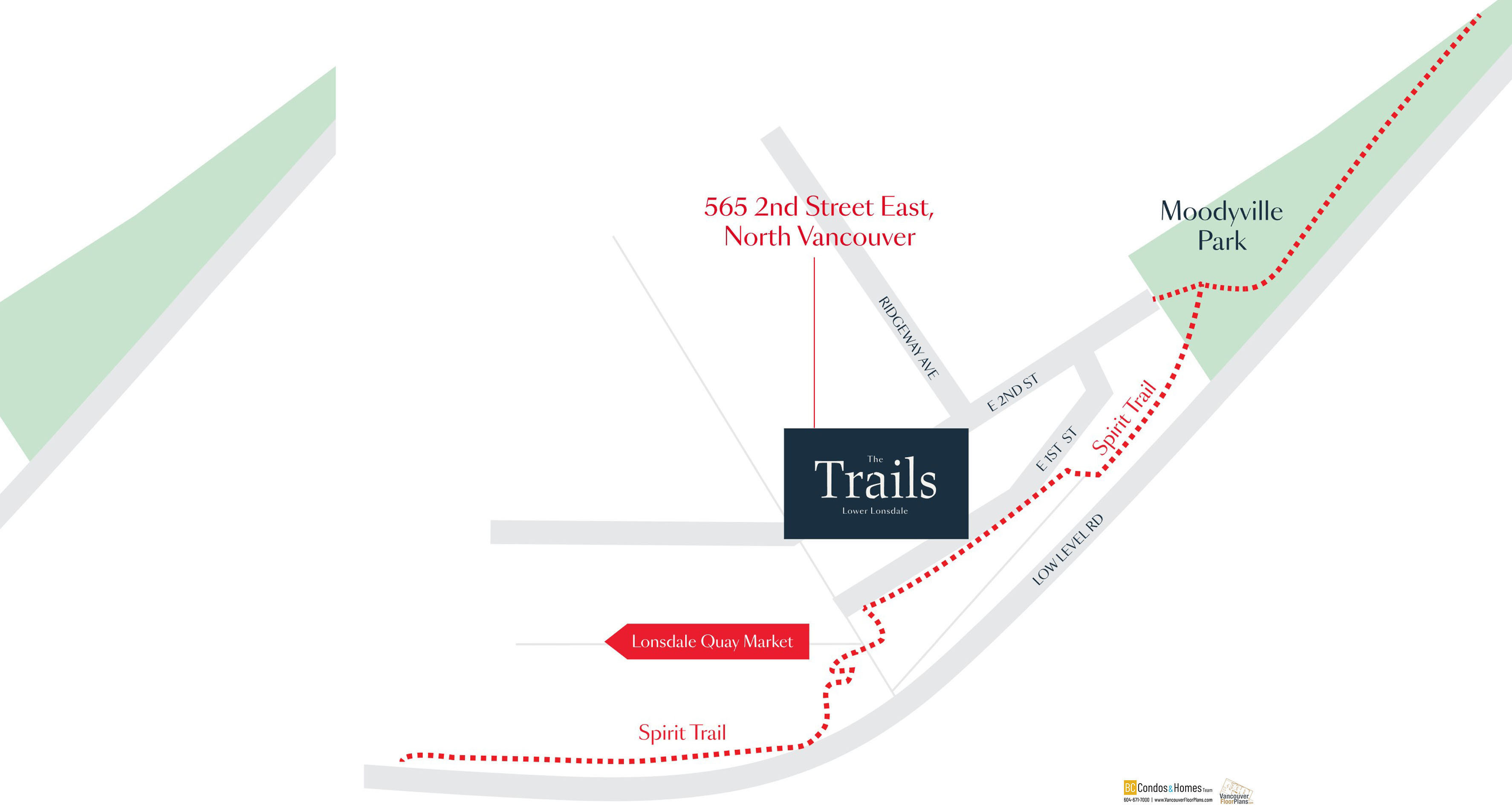 The Trails location map 1