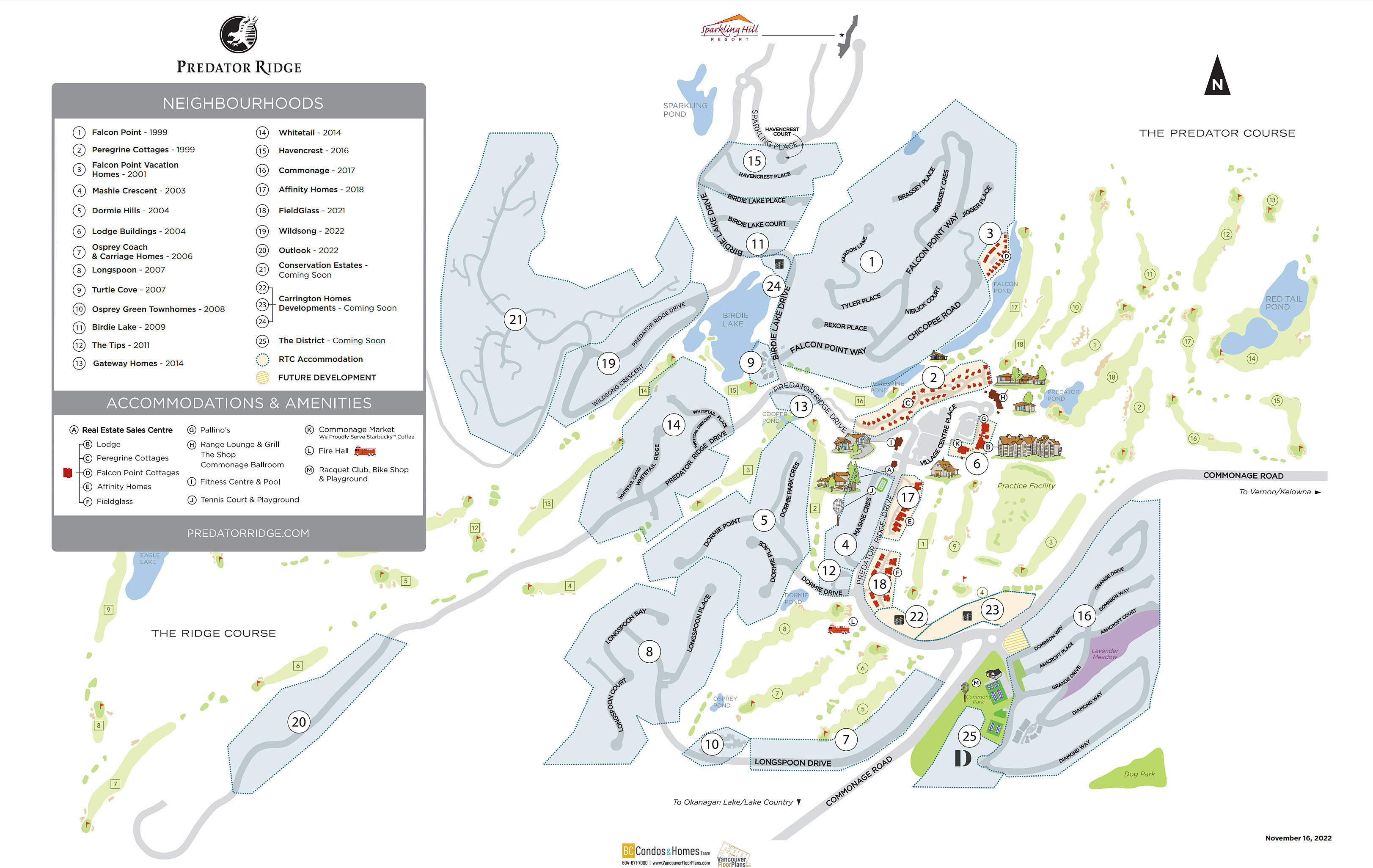 Wildsong at Predator Ridge location map 1