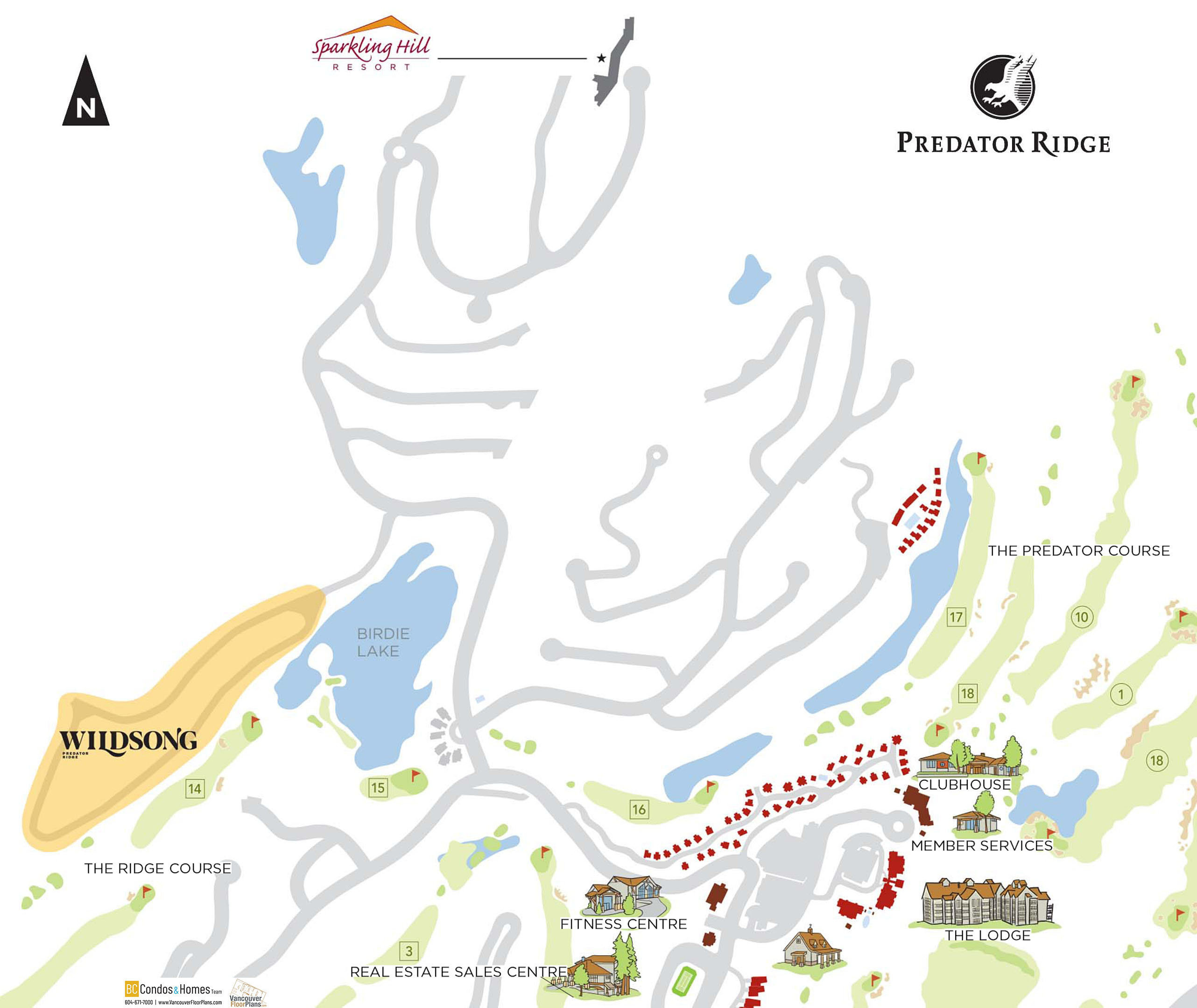 Wildsong at Predator Ridge location map 3