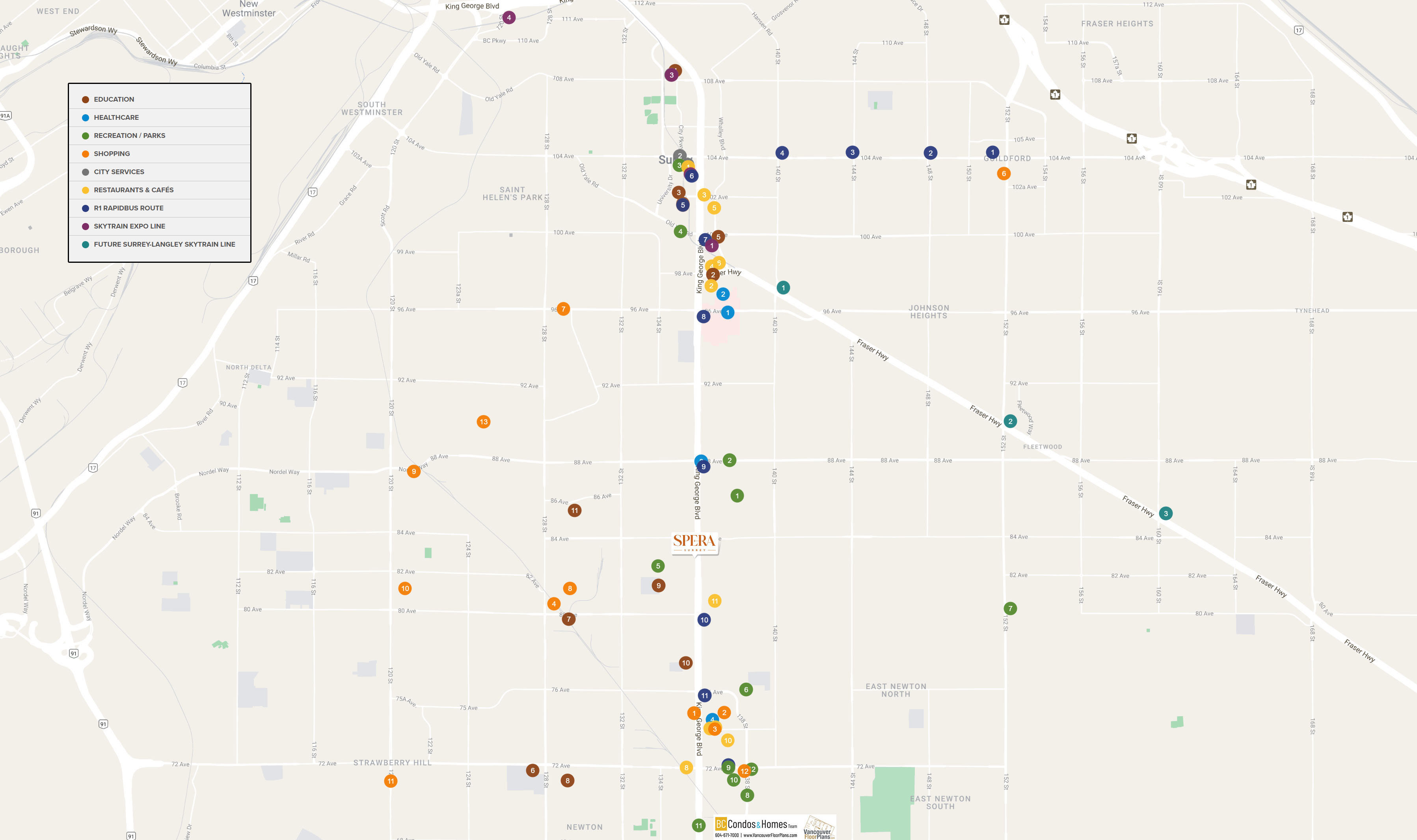 Spera by Northwest Development location map 1