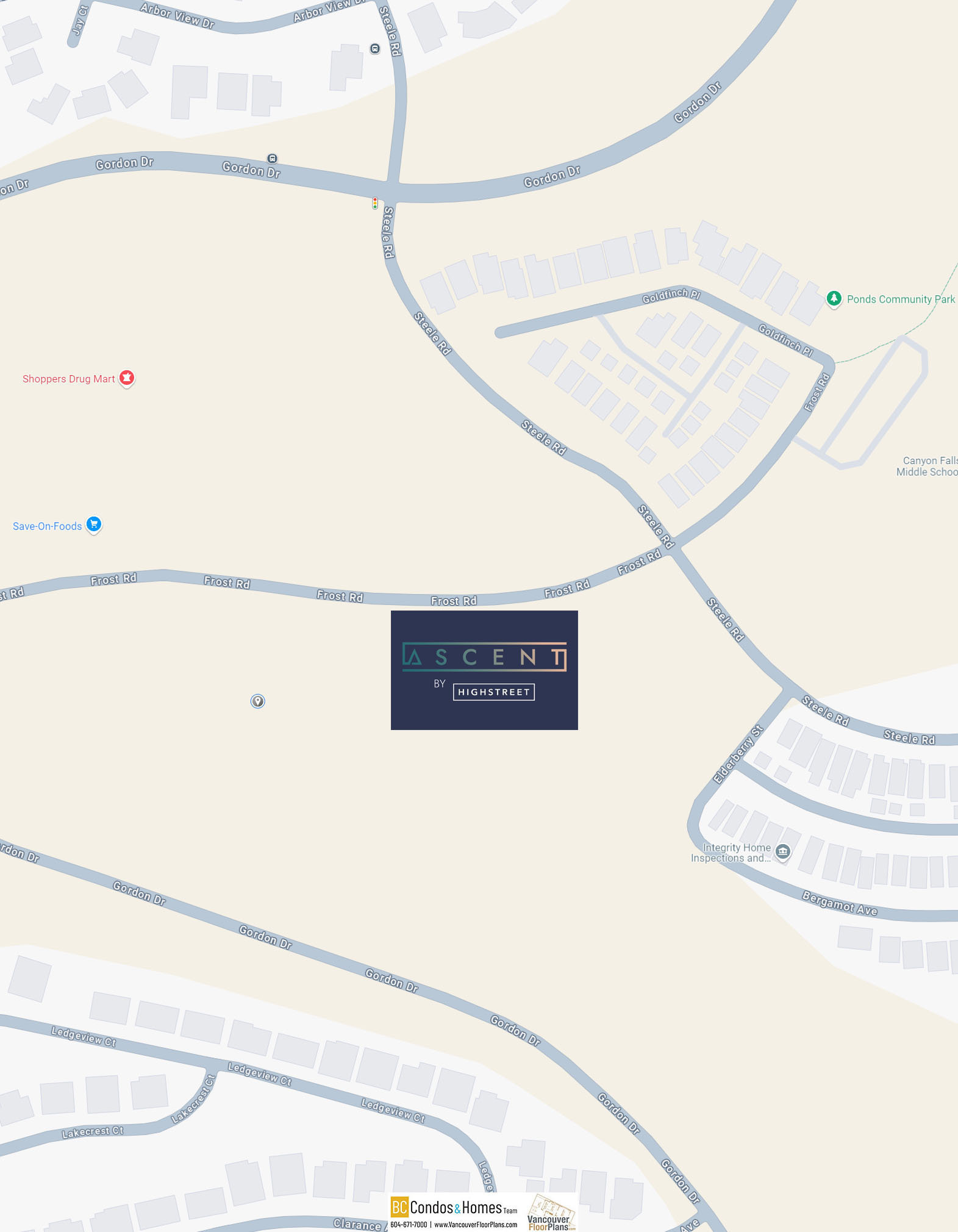 Ascent by Highstreet location map 1
