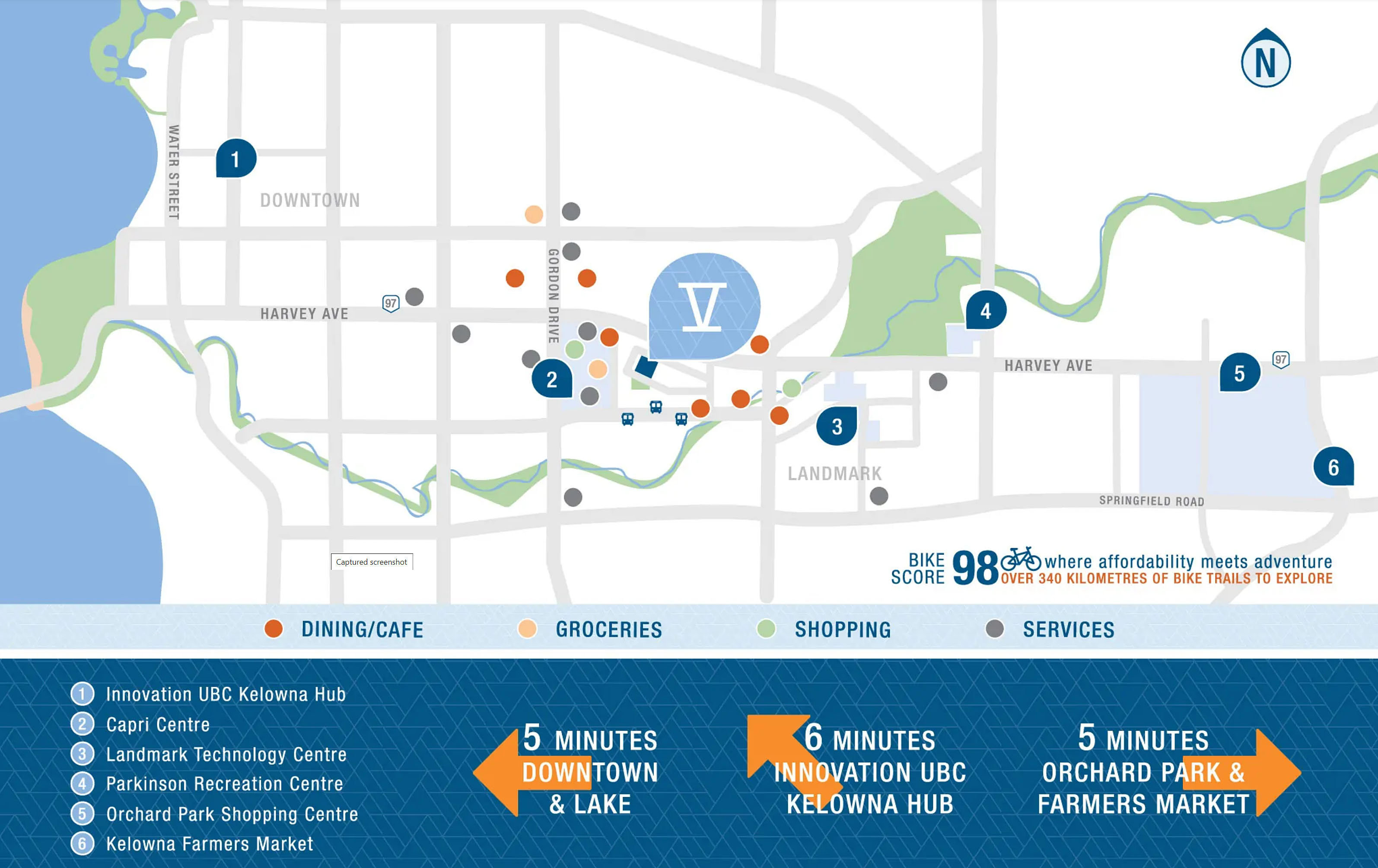 Five Crossings by Millennial Developments location map 1
