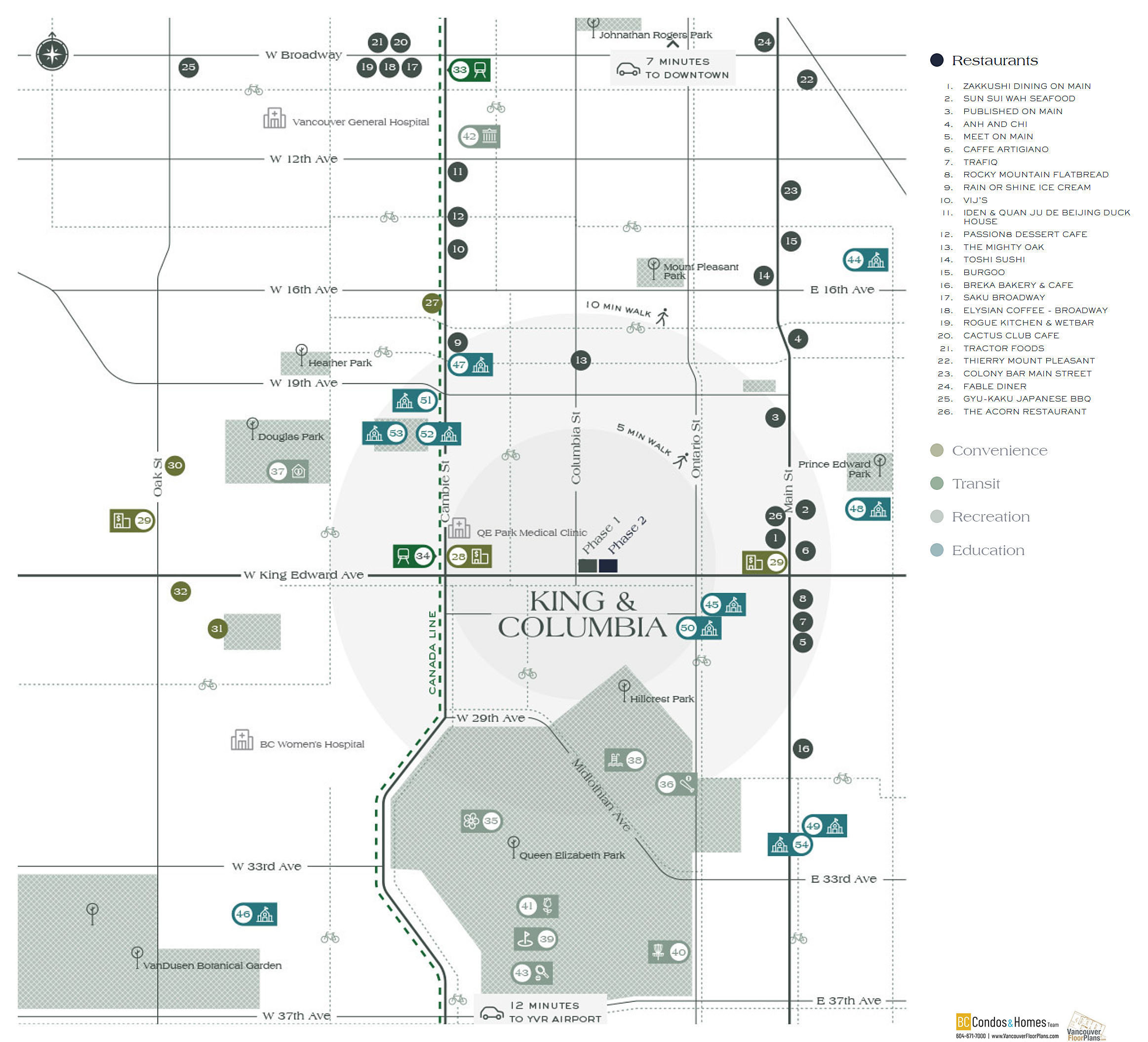 King & Columbia - Phase 2 location map 1
