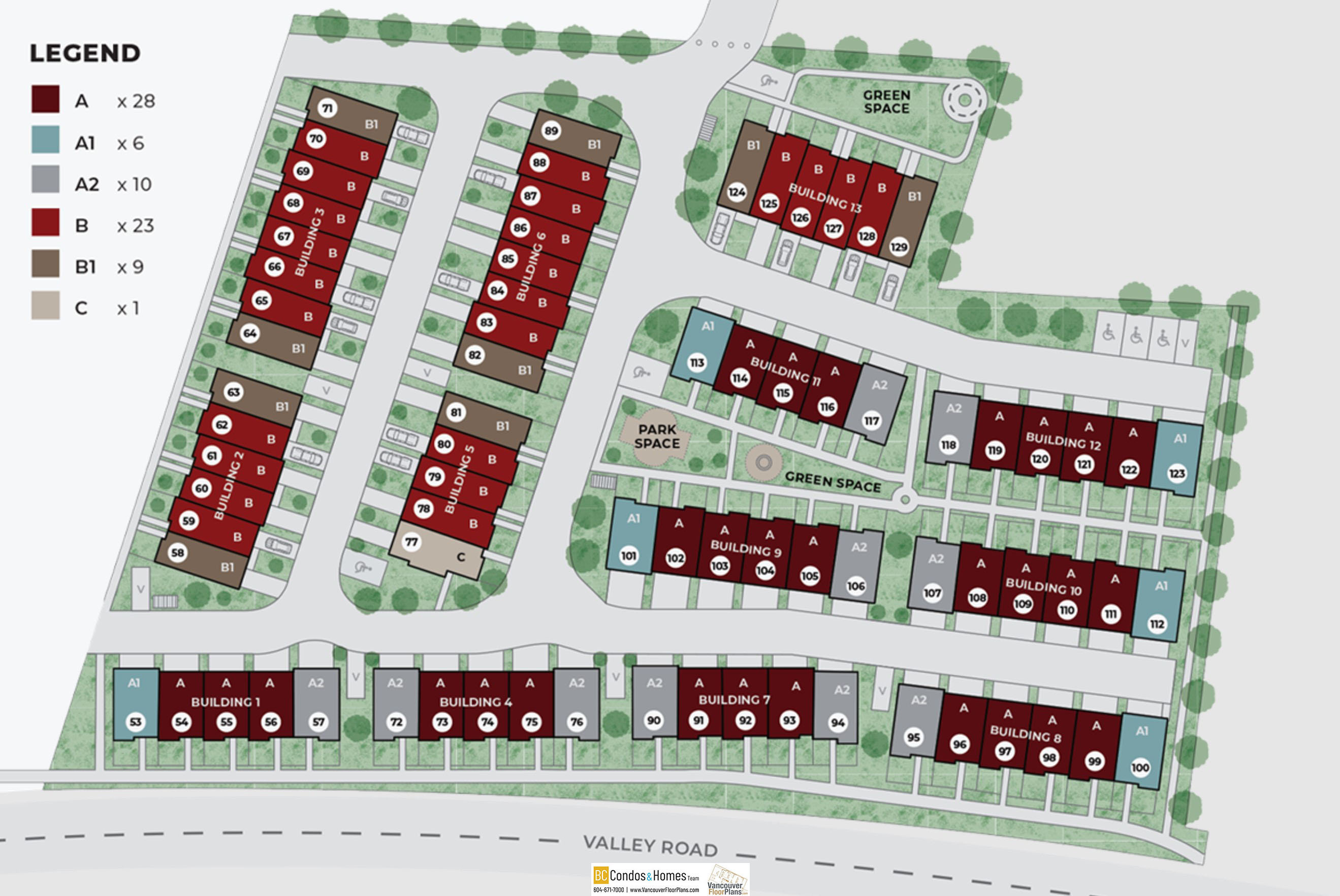 Glenpark Row II location map 1