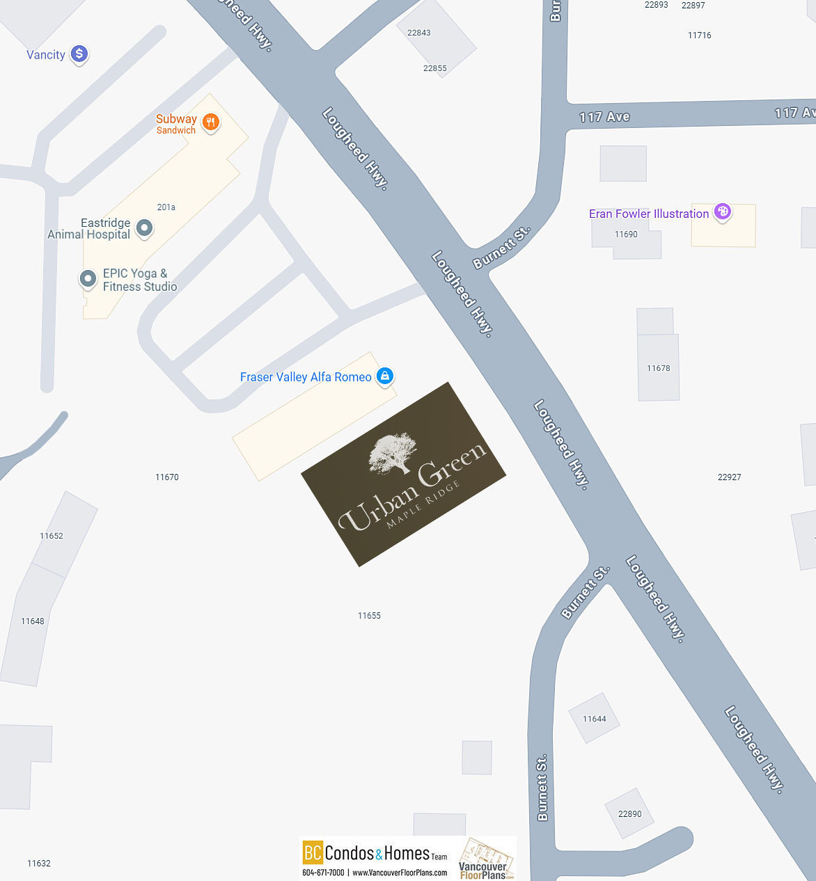 Urban Green location map 2