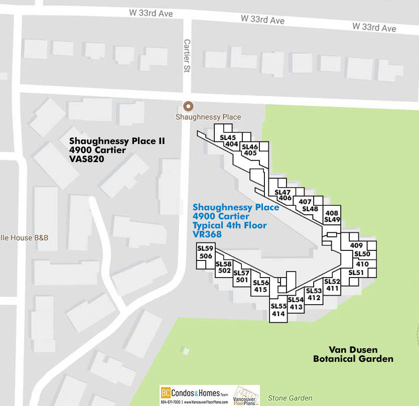 Shaughnessy Place II - Townhouses location map 4