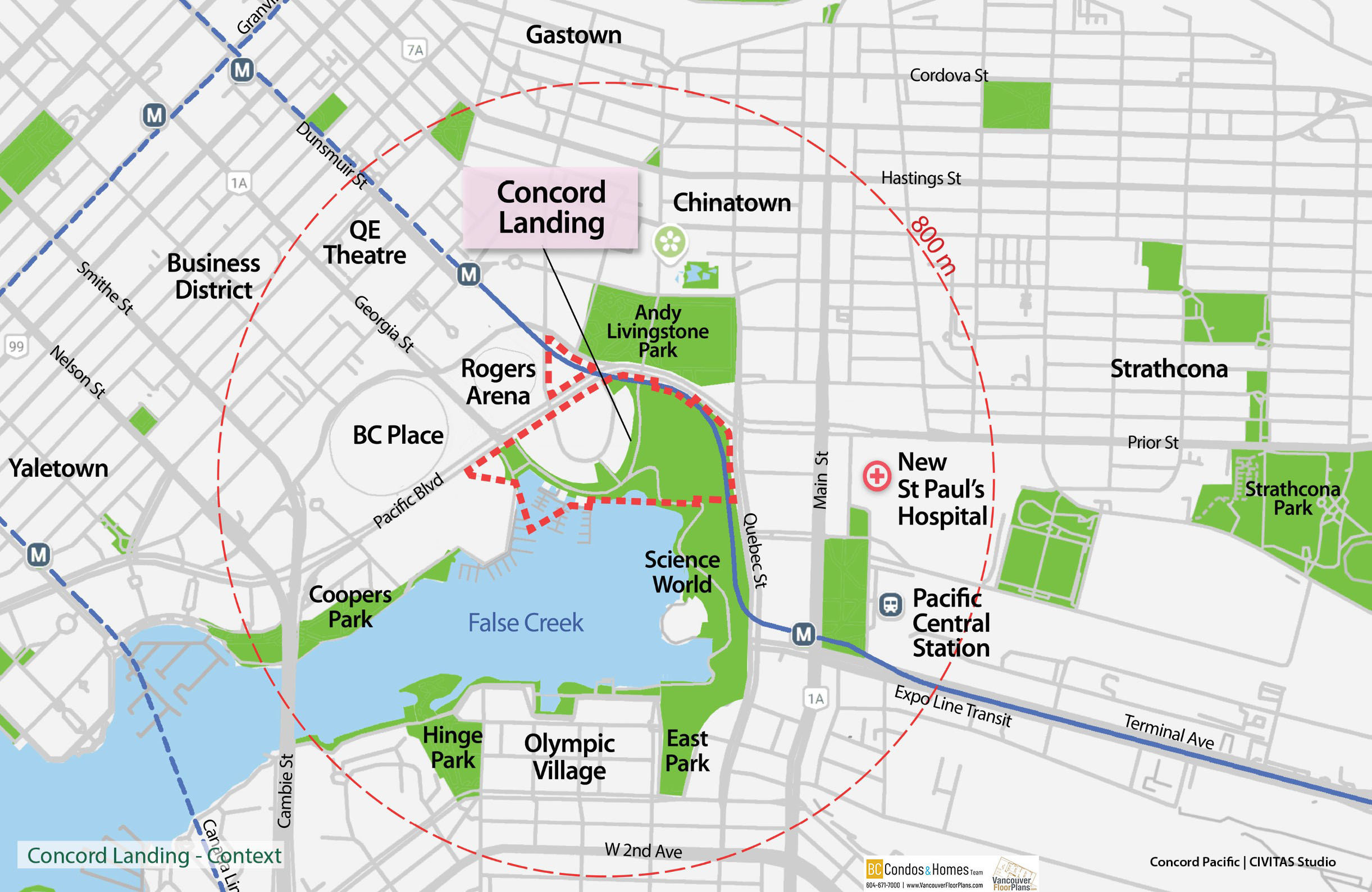 The Plaza of Nations location map 1