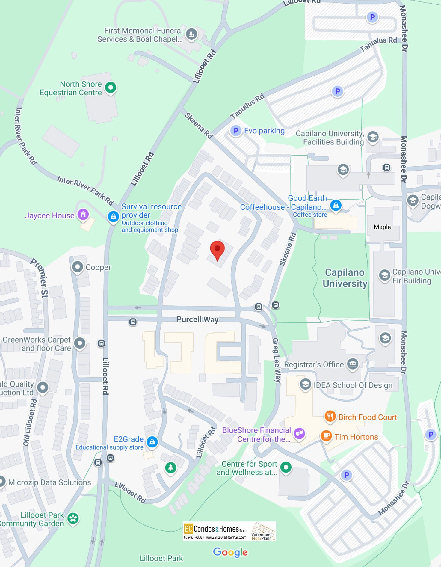 Purcell Woods location map 1