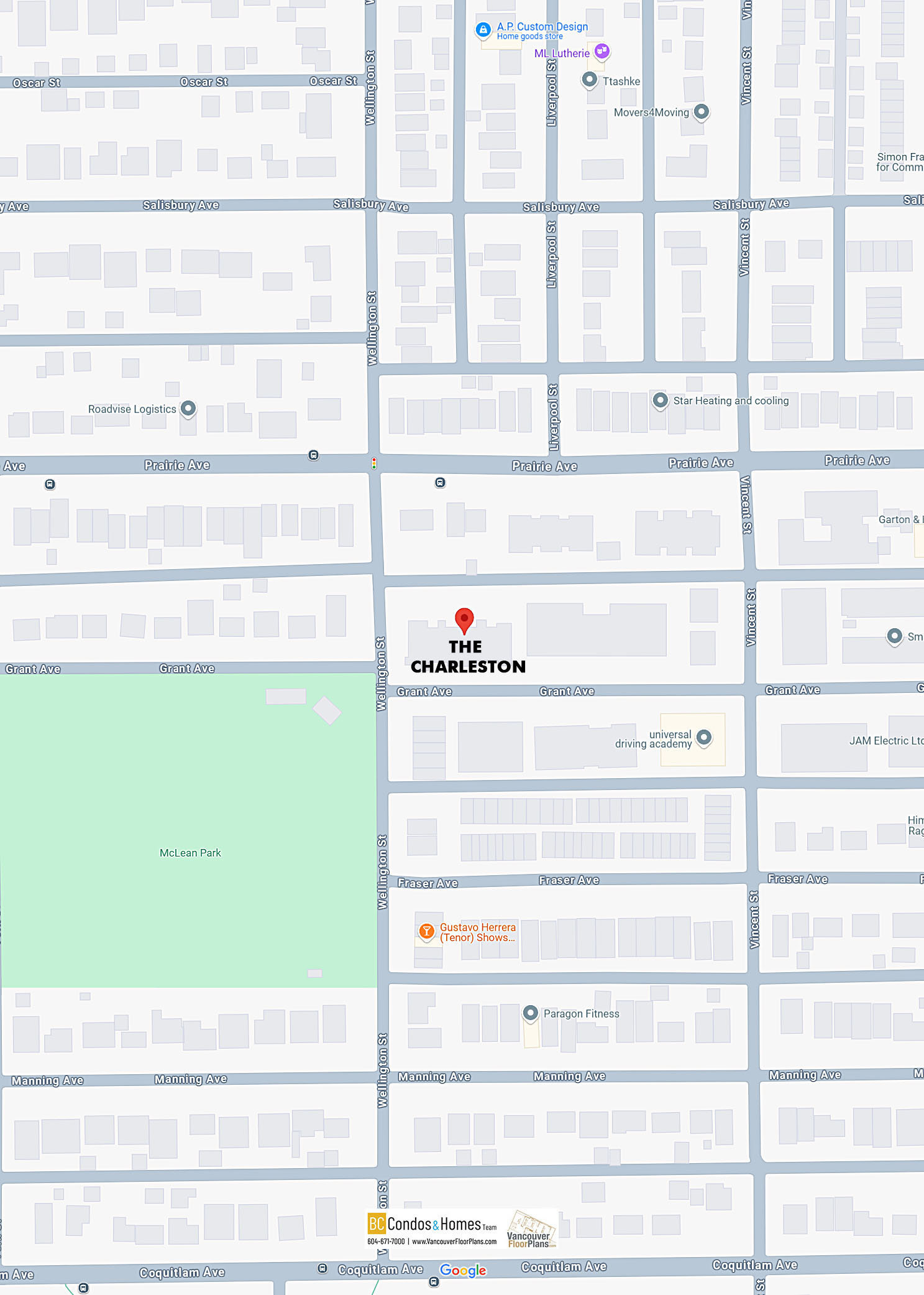The Charleston location map 1
