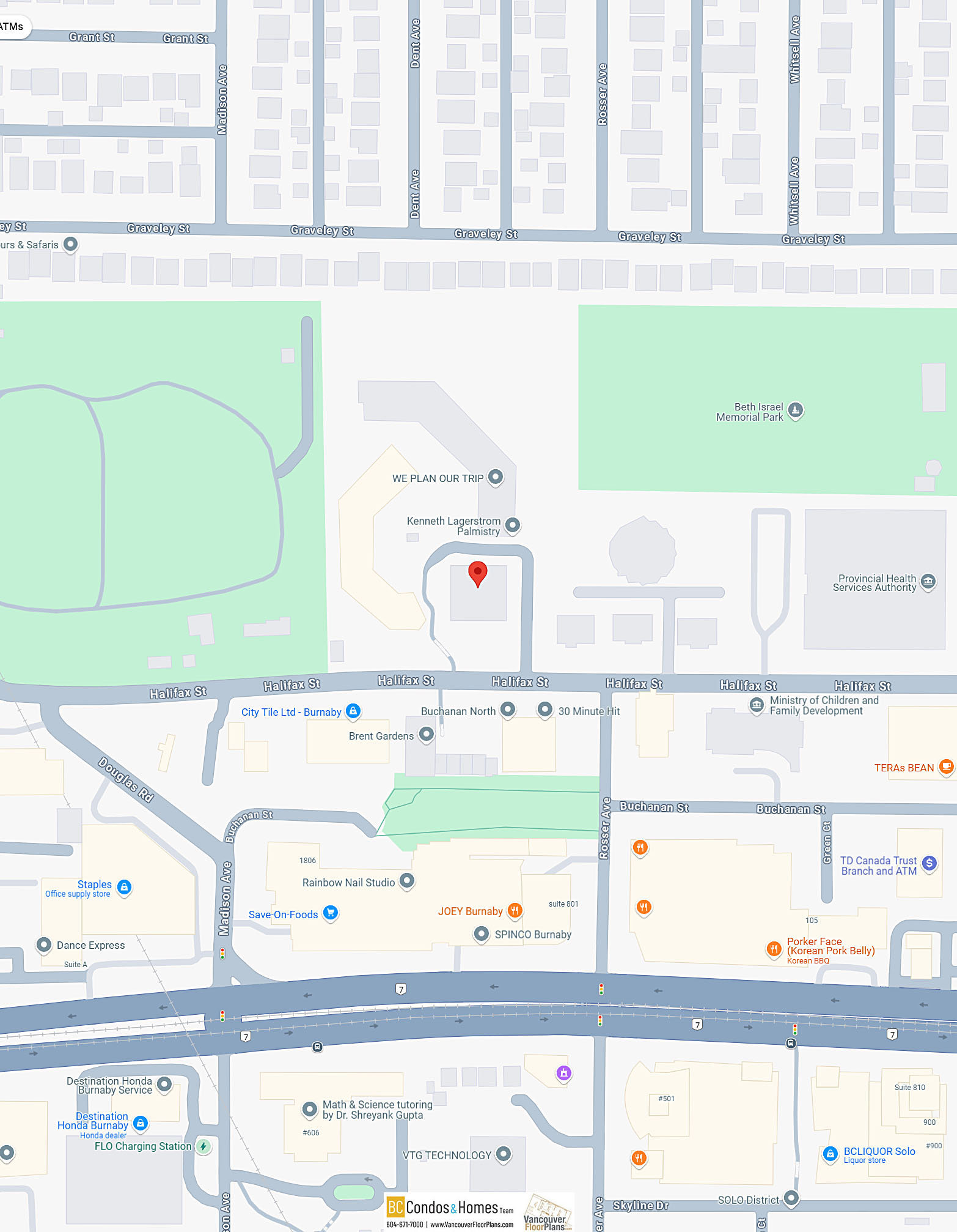 Brent Gardens location map 2
