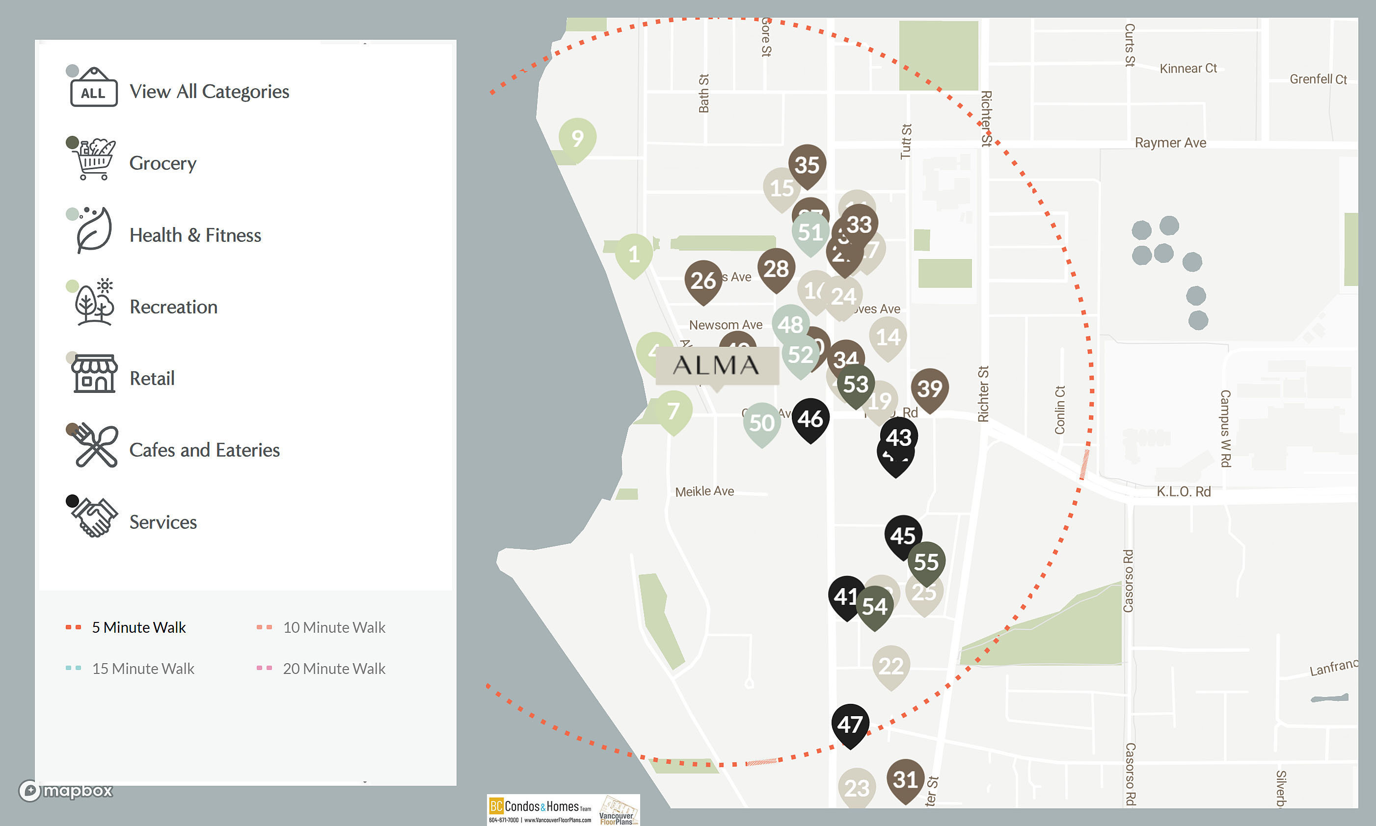 Alma by Mission Group location map 1