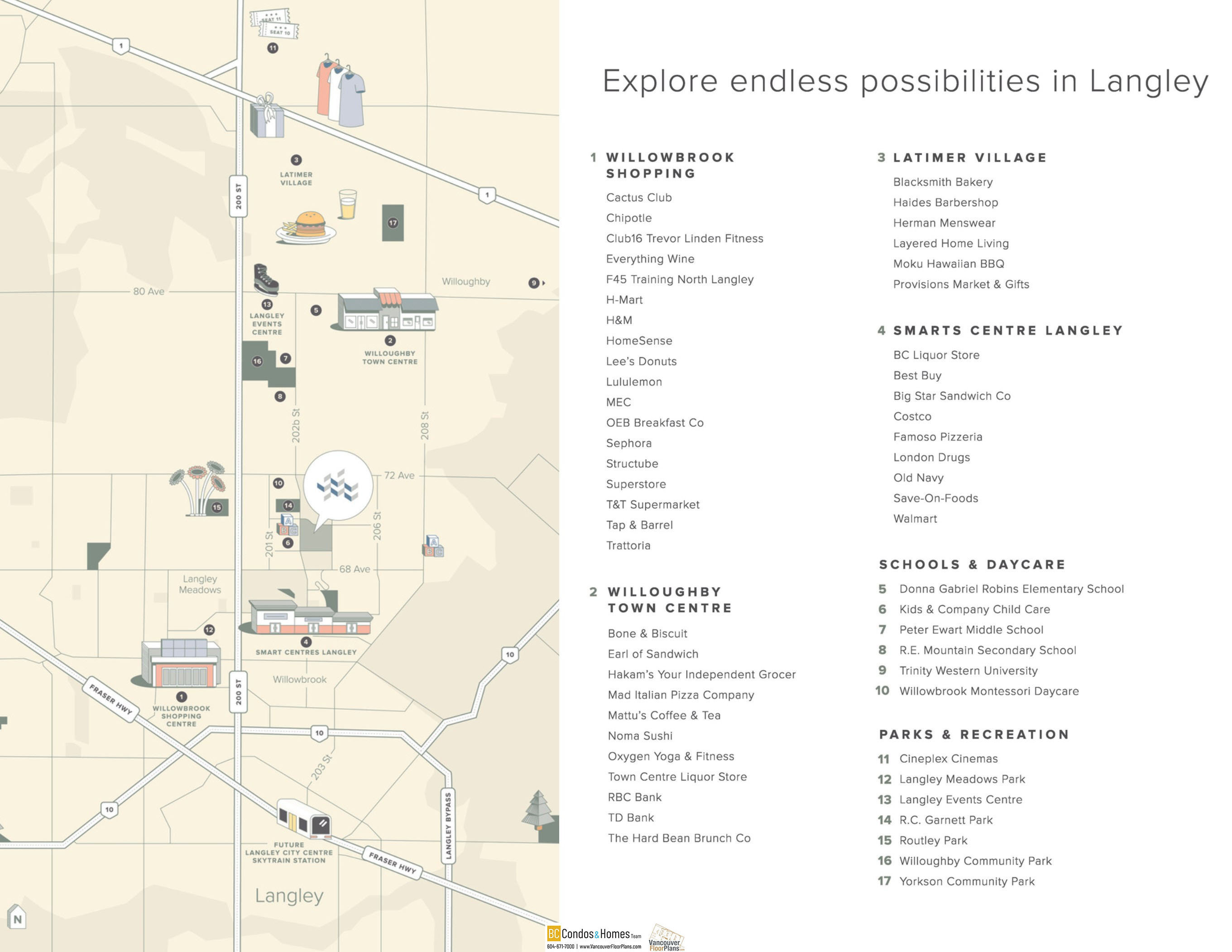 Cascadia by StreetSide Development location map 1