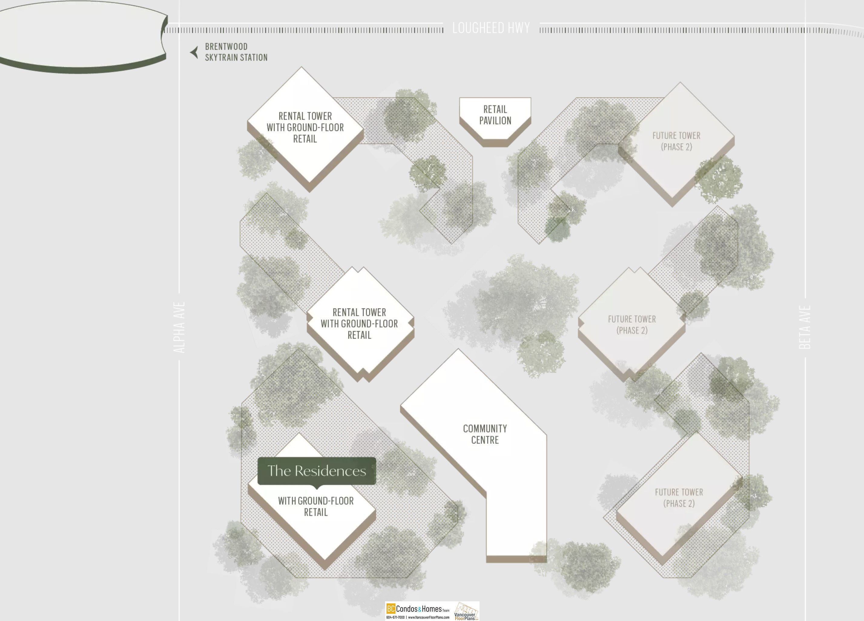 Brentwood Block by Grosvenor location map 1