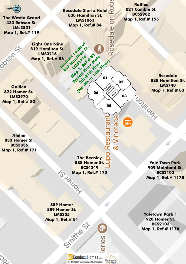 Jardine's Lookout location map 2