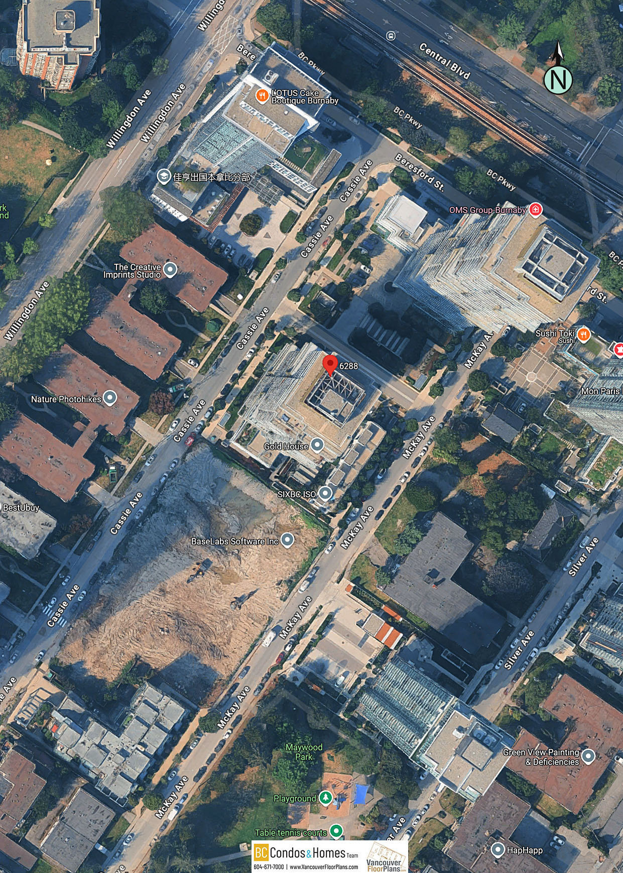 Gold House location map 2