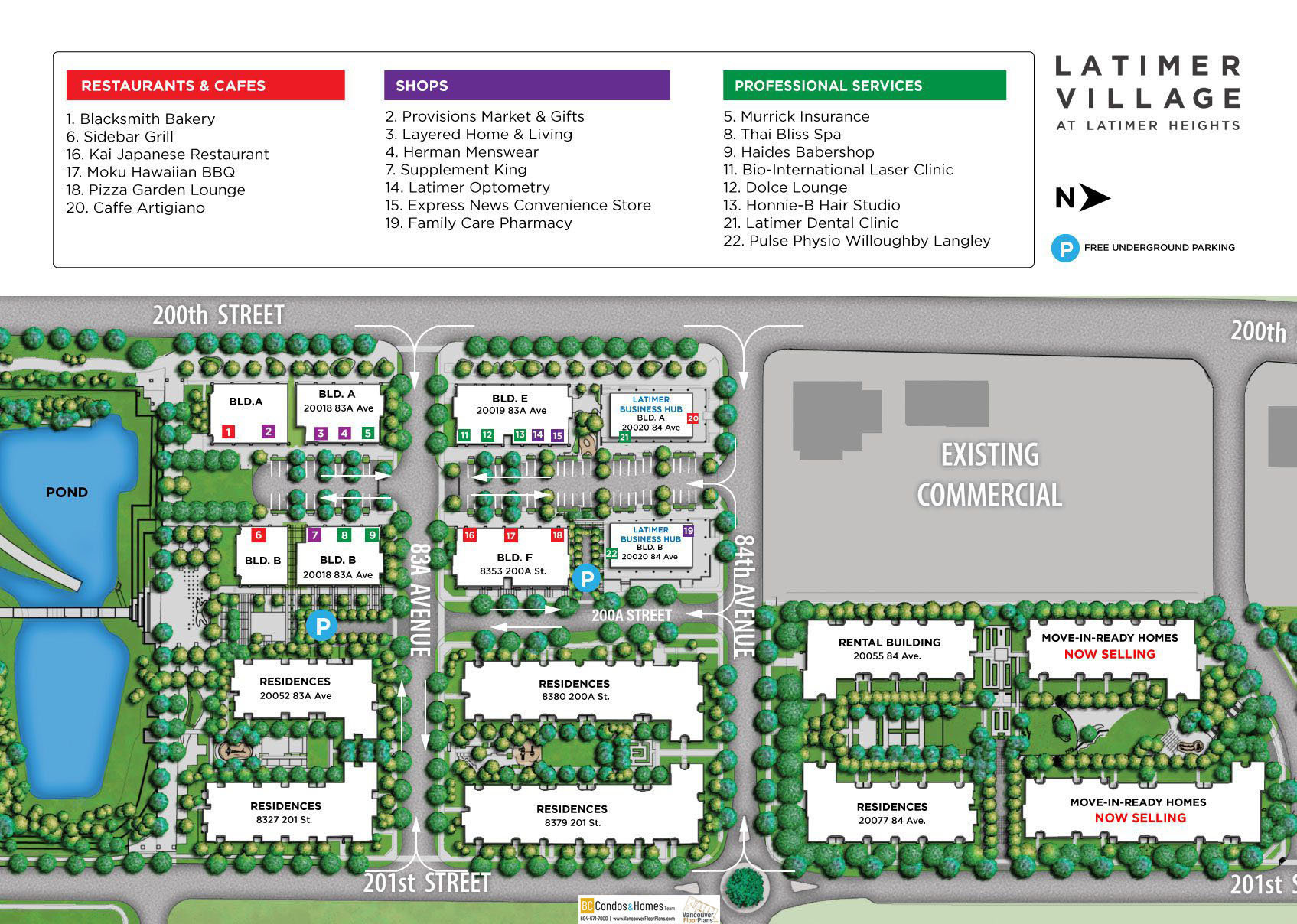Latimer Village location map 4