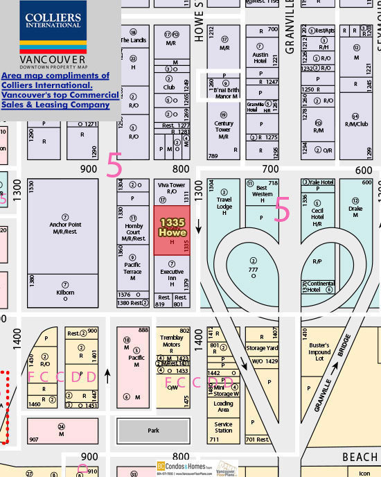 1335 Howe location map 1