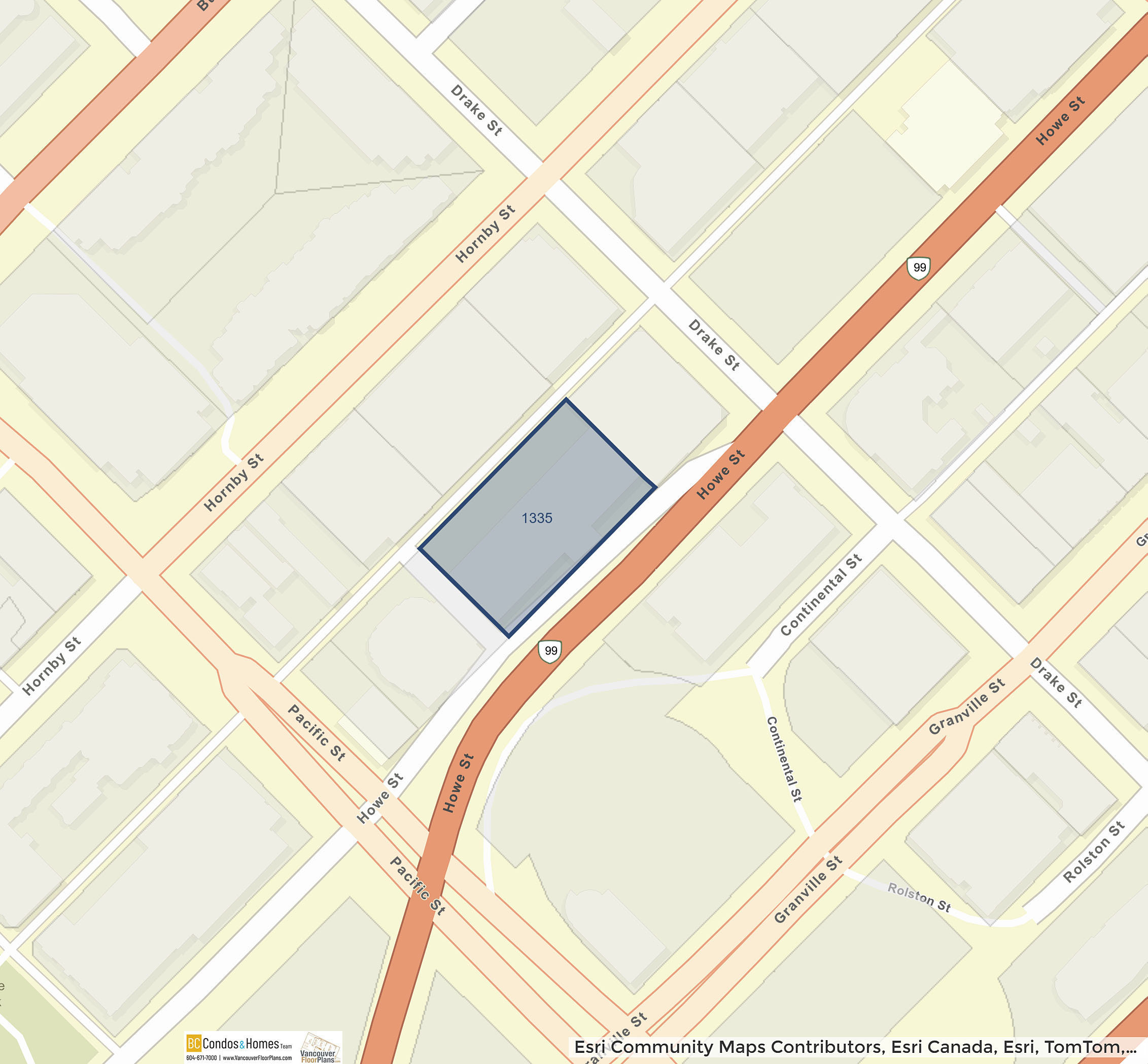 1335 Howe location map 4