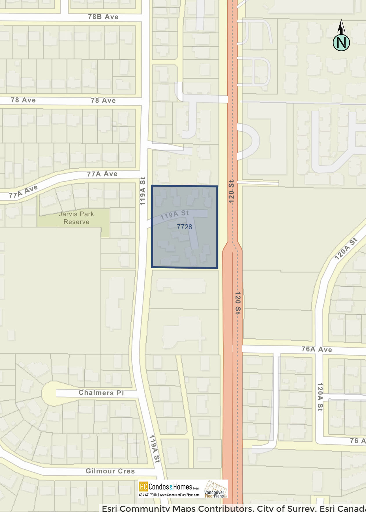 Scott + 77 by Realco Properties location map 1