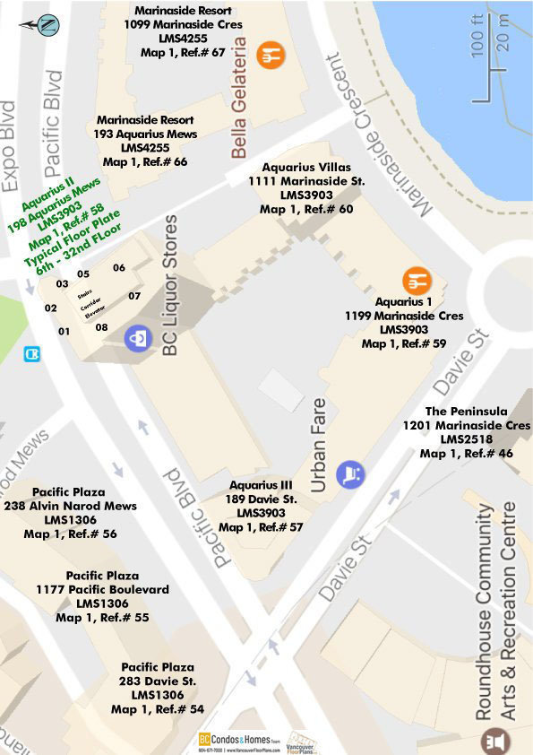 Aquarius Villas location map 1