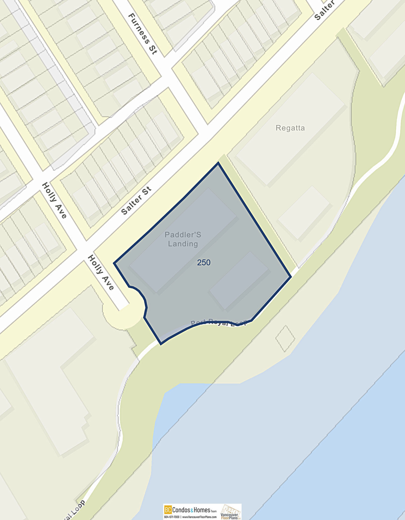 Paddlers Landing location map 2
