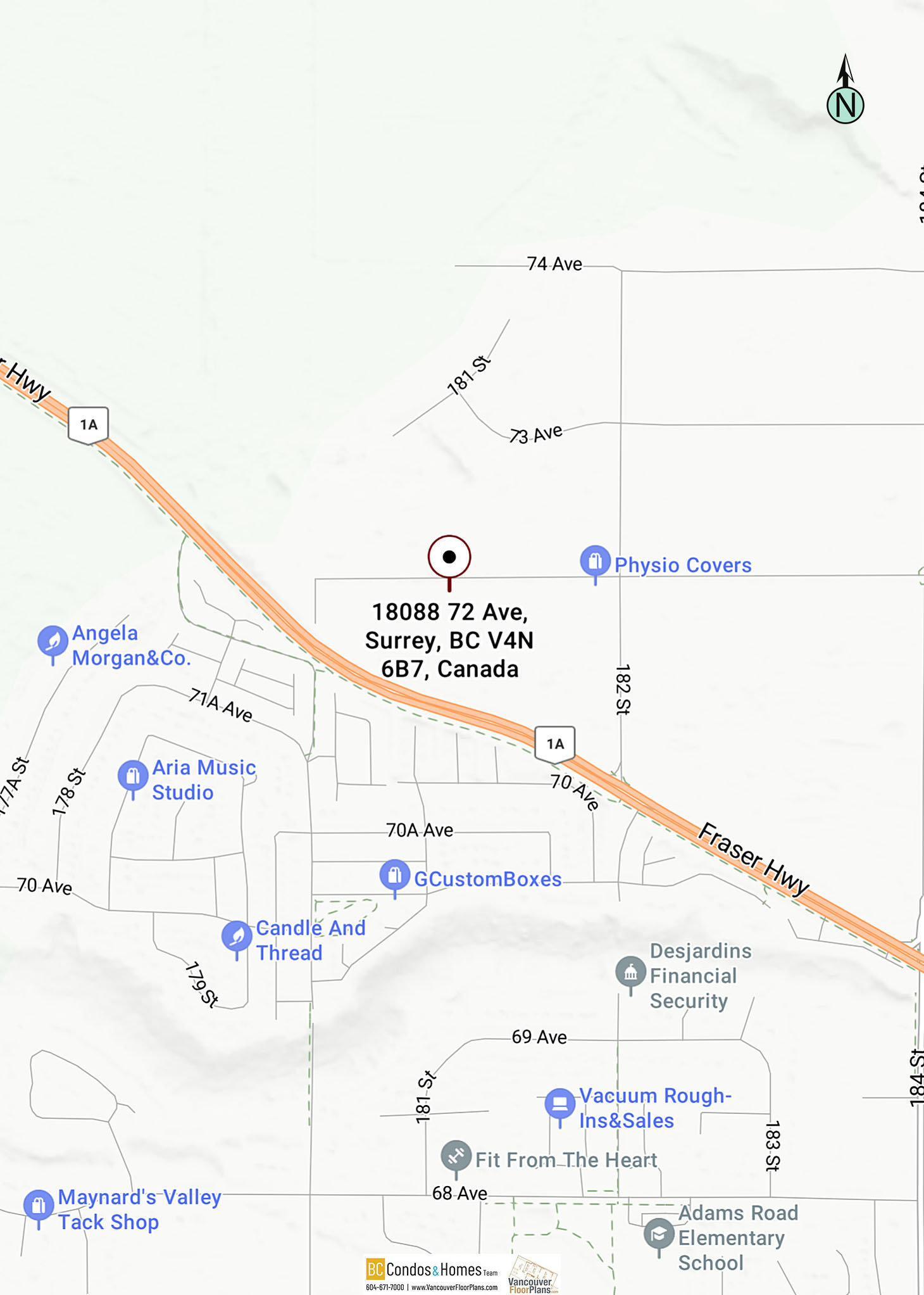 Atlin at Clayton Crest location map 4