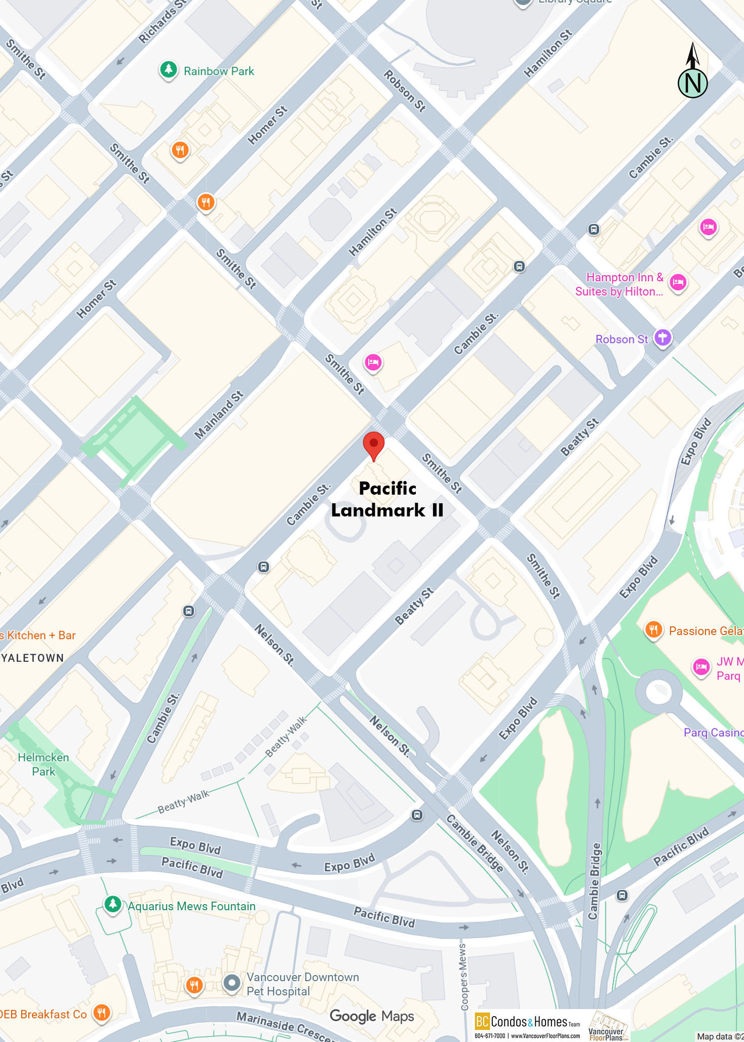 Pacific Landmark II location map 3