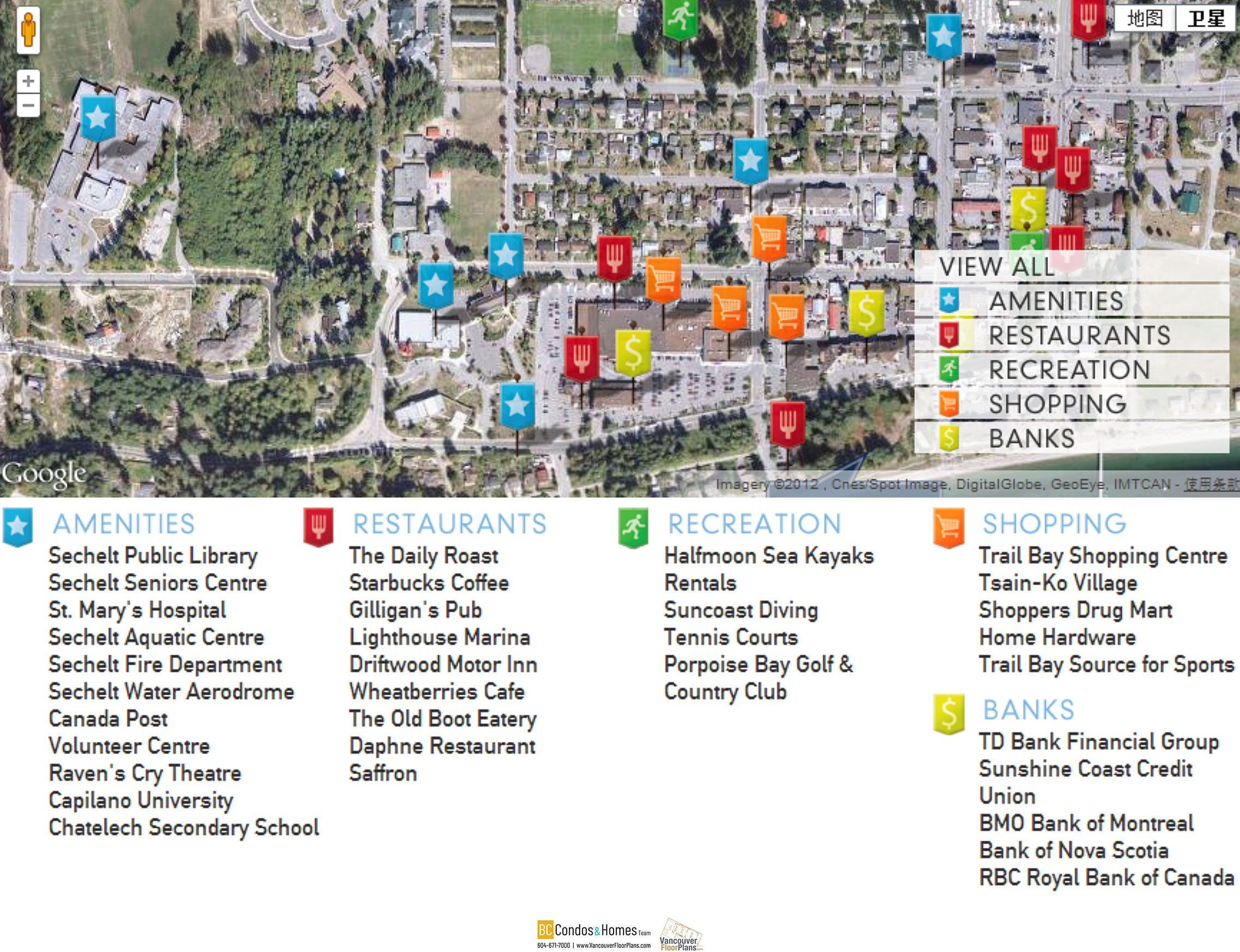 Watermark At Sechelt location map 3