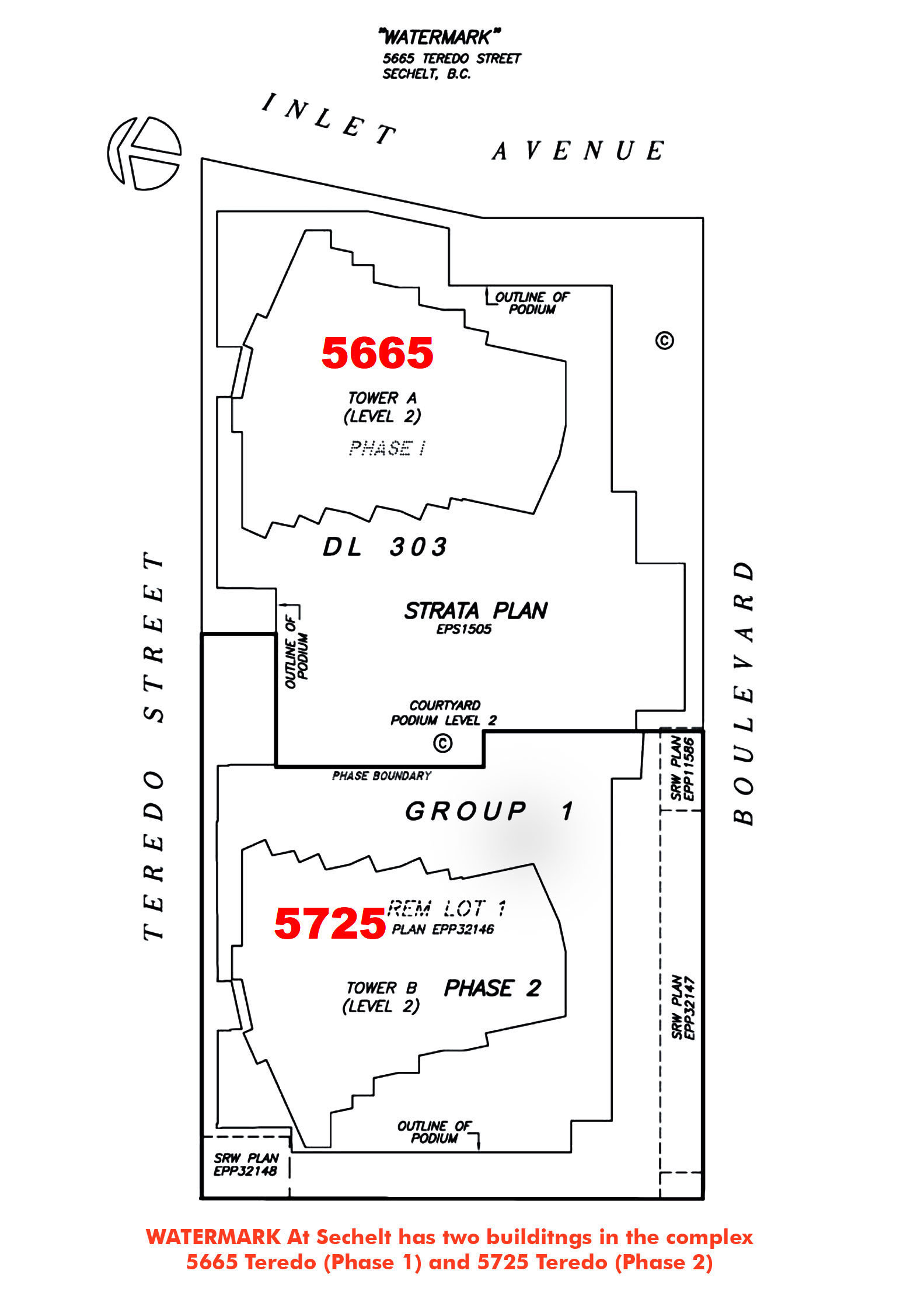 Watermark At Sechelt location map 1