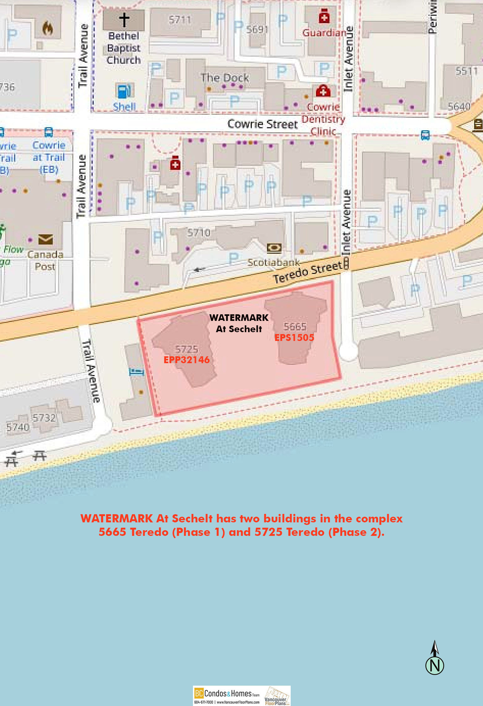 Watermark At Sechelt location map 2