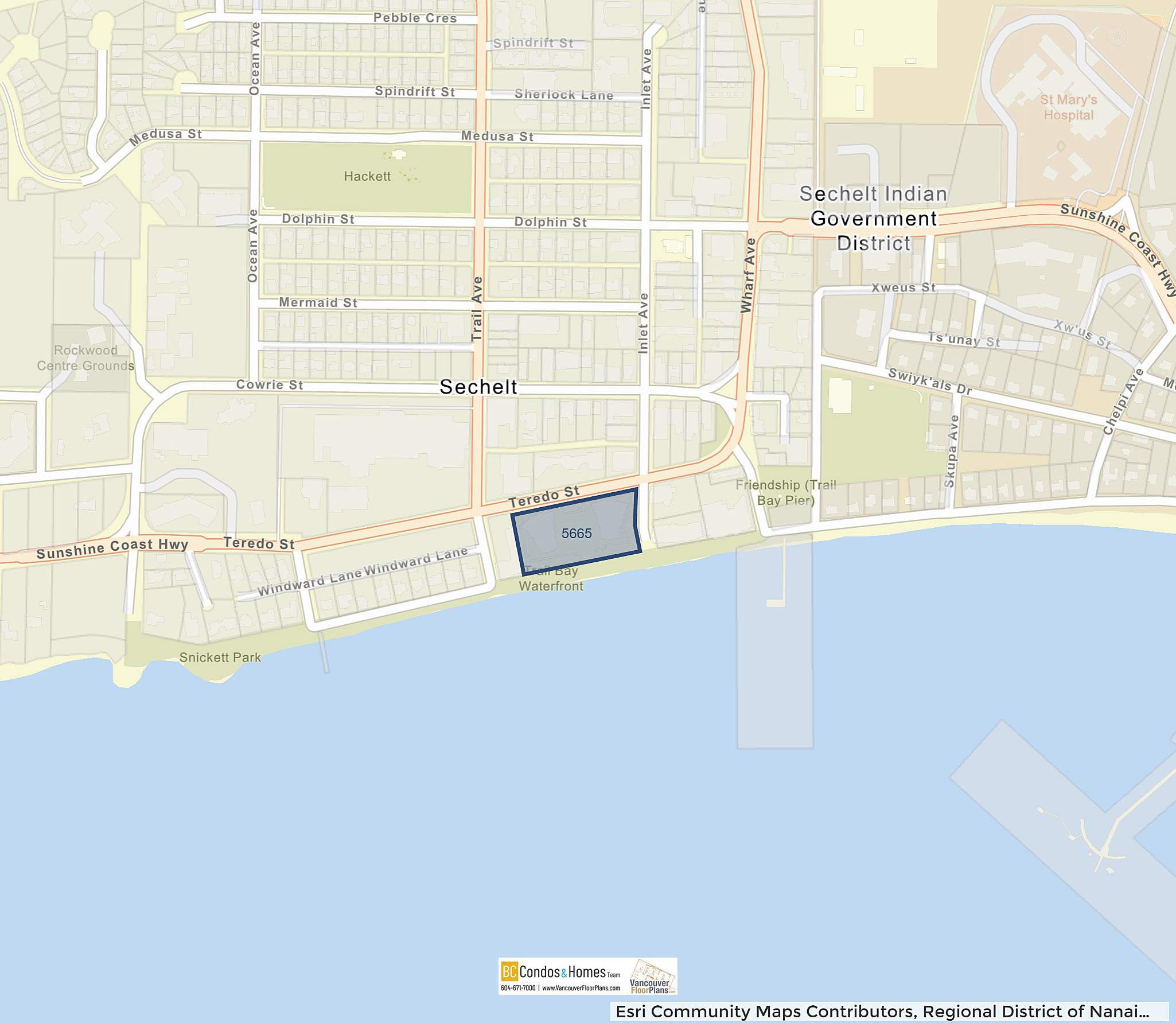 Watermark At Sechelt location map 5