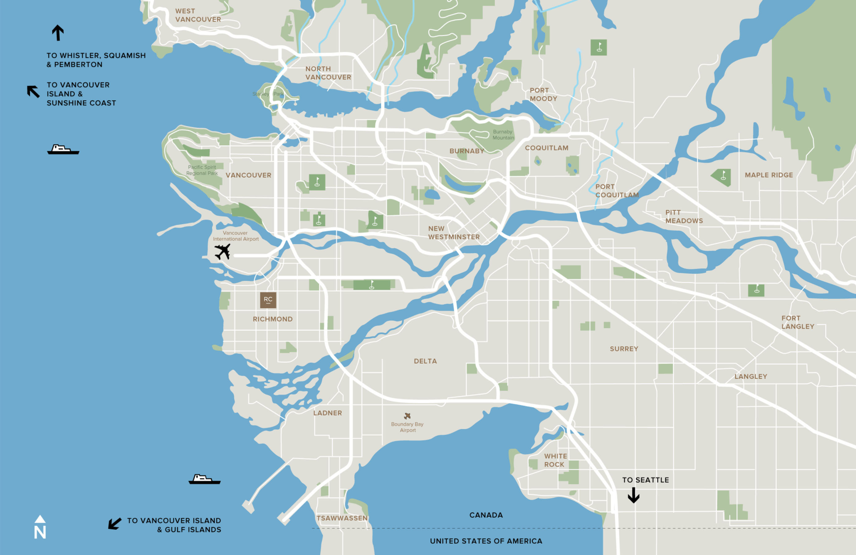 RC At CF Richmond Centre location map 1